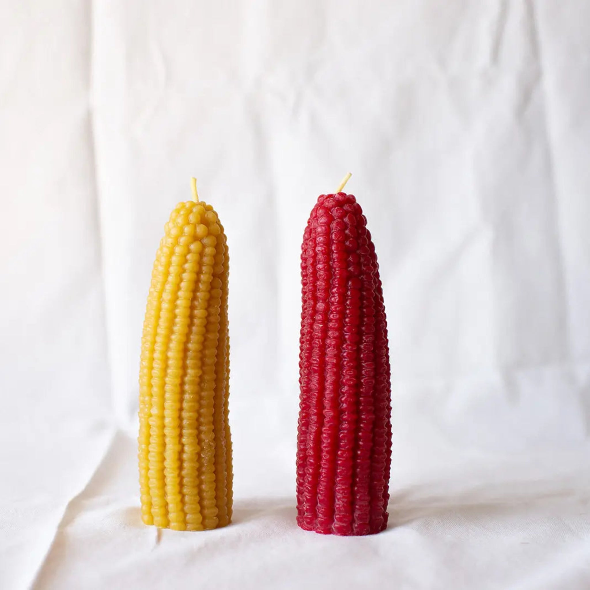 Beeswax Corn Candle