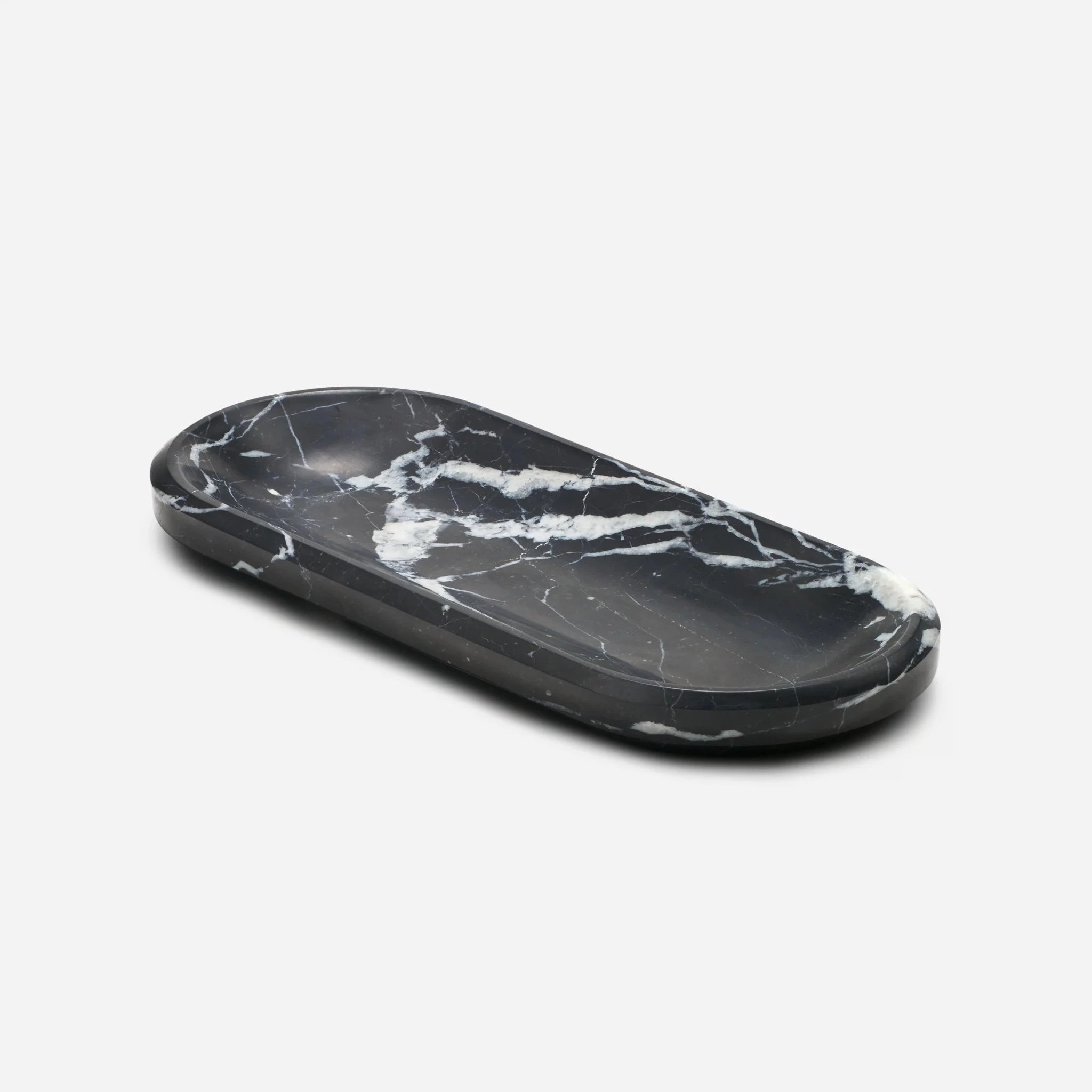 Black Marquina Marble Facet Bowl