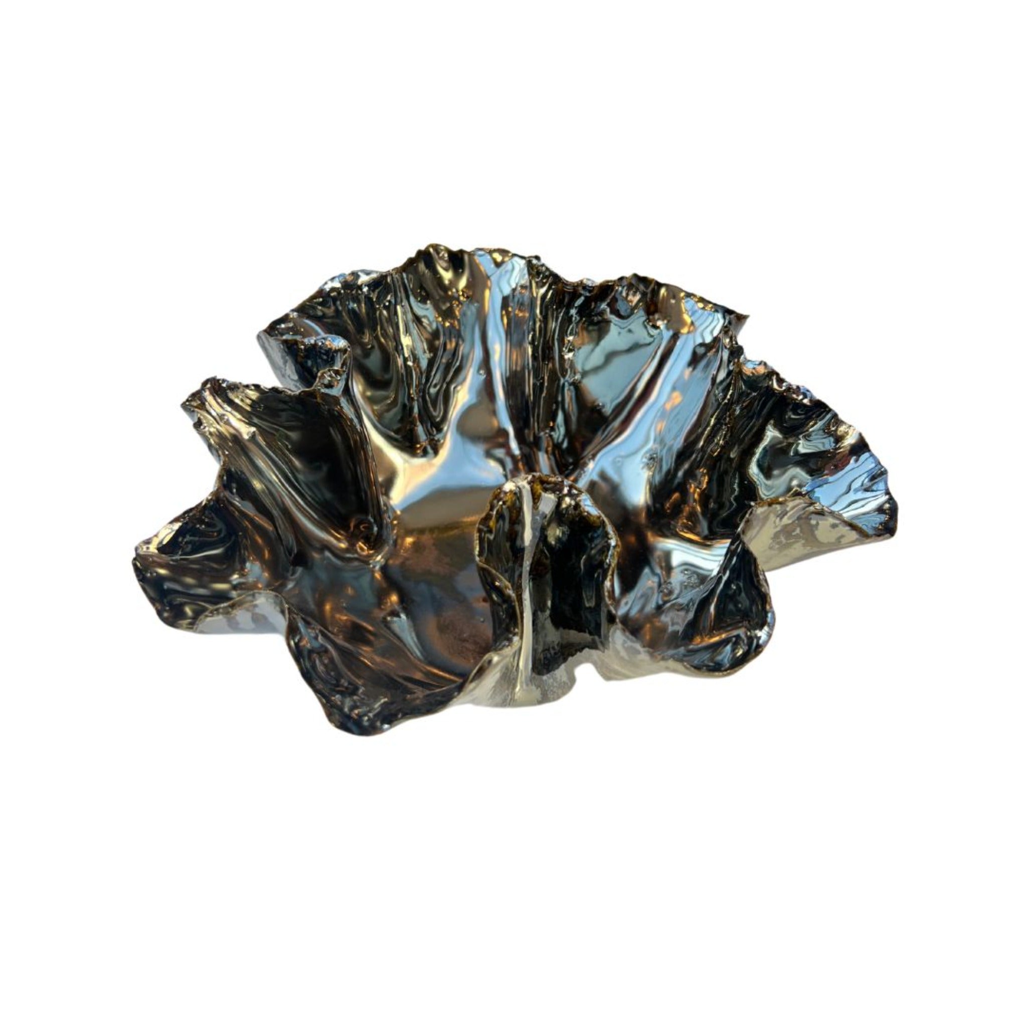 Nathalee Paolinelli Mirror Torn Ruffle Bowl