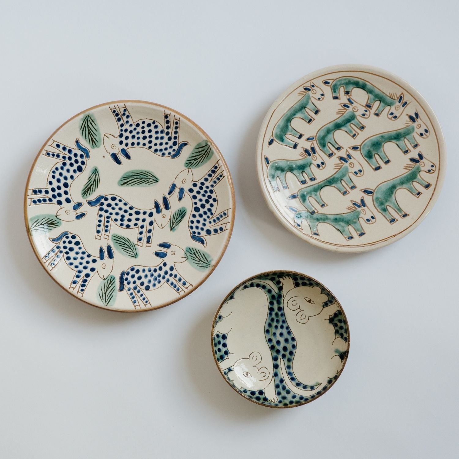 Donkey Pasture Ceramic Plate (Medium)