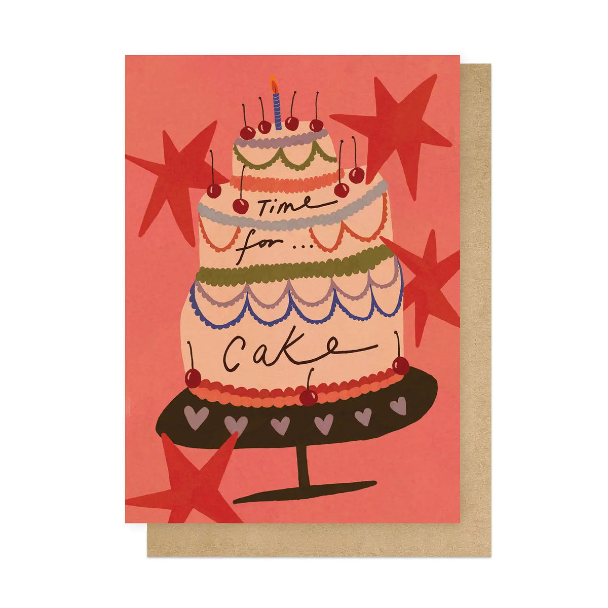 Time For Cake Greetings Card