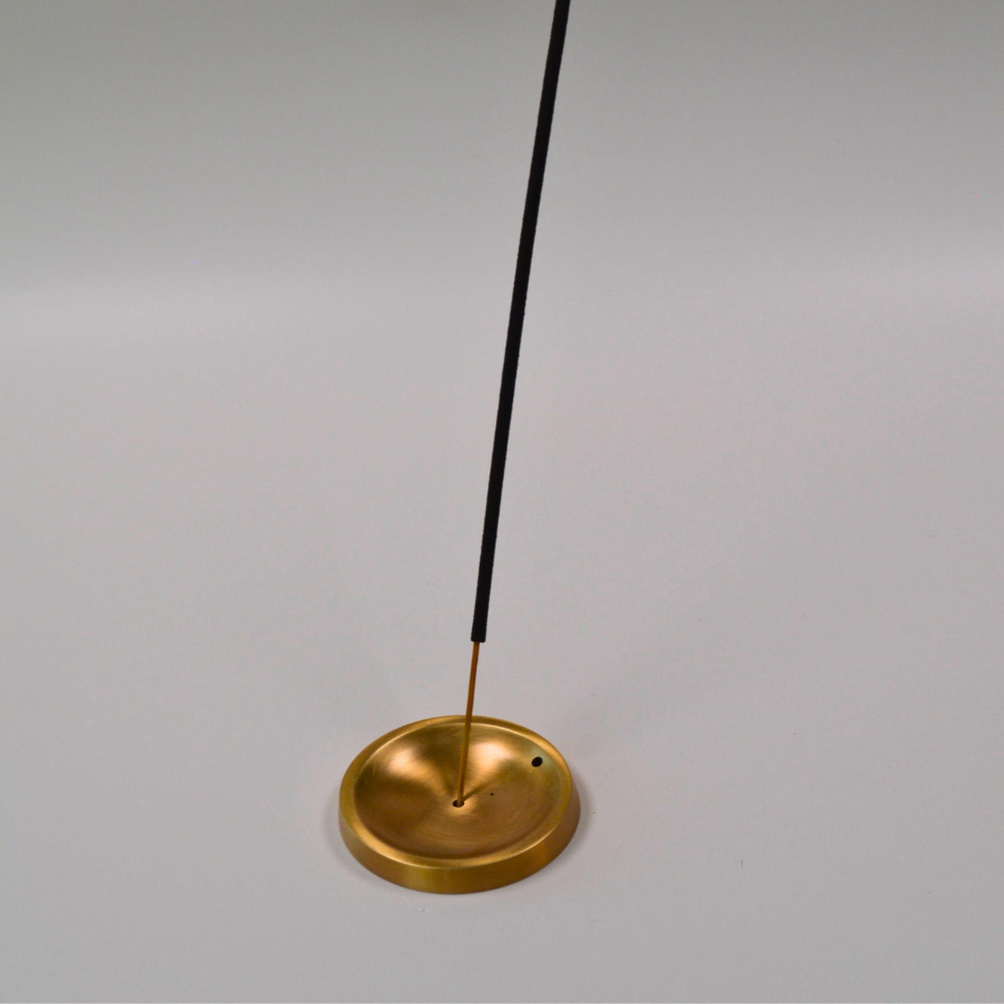 Round Brass Incense Holder