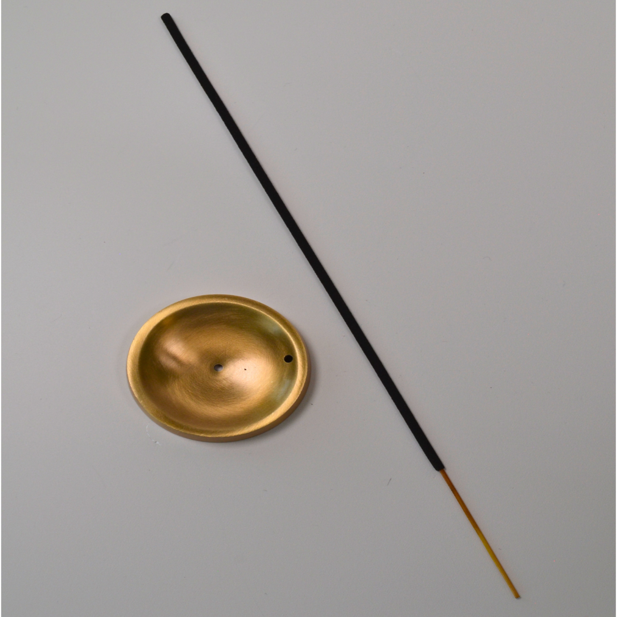 Round Brass Incense Holder