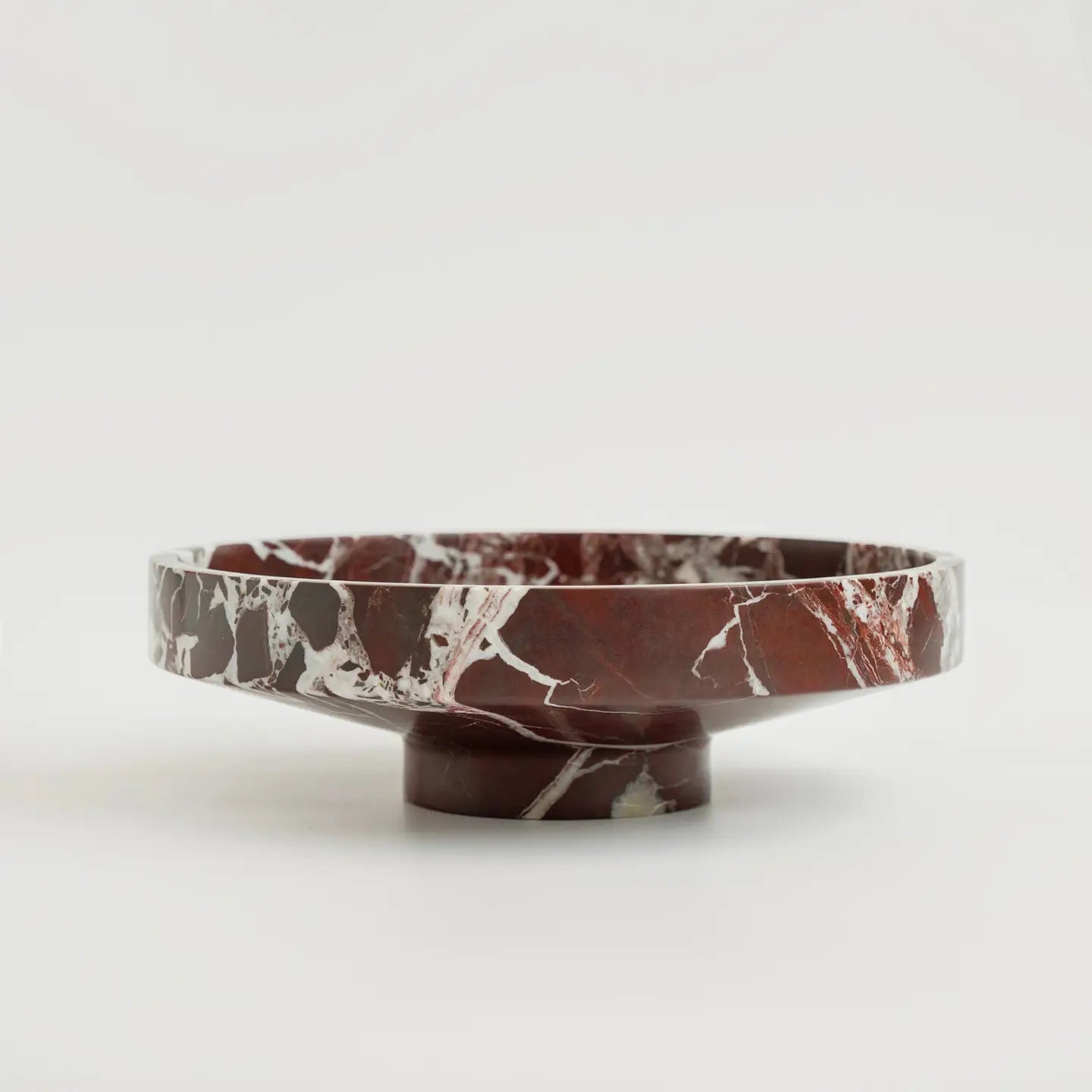 Rosso Levanto Marble Narrow Bowl