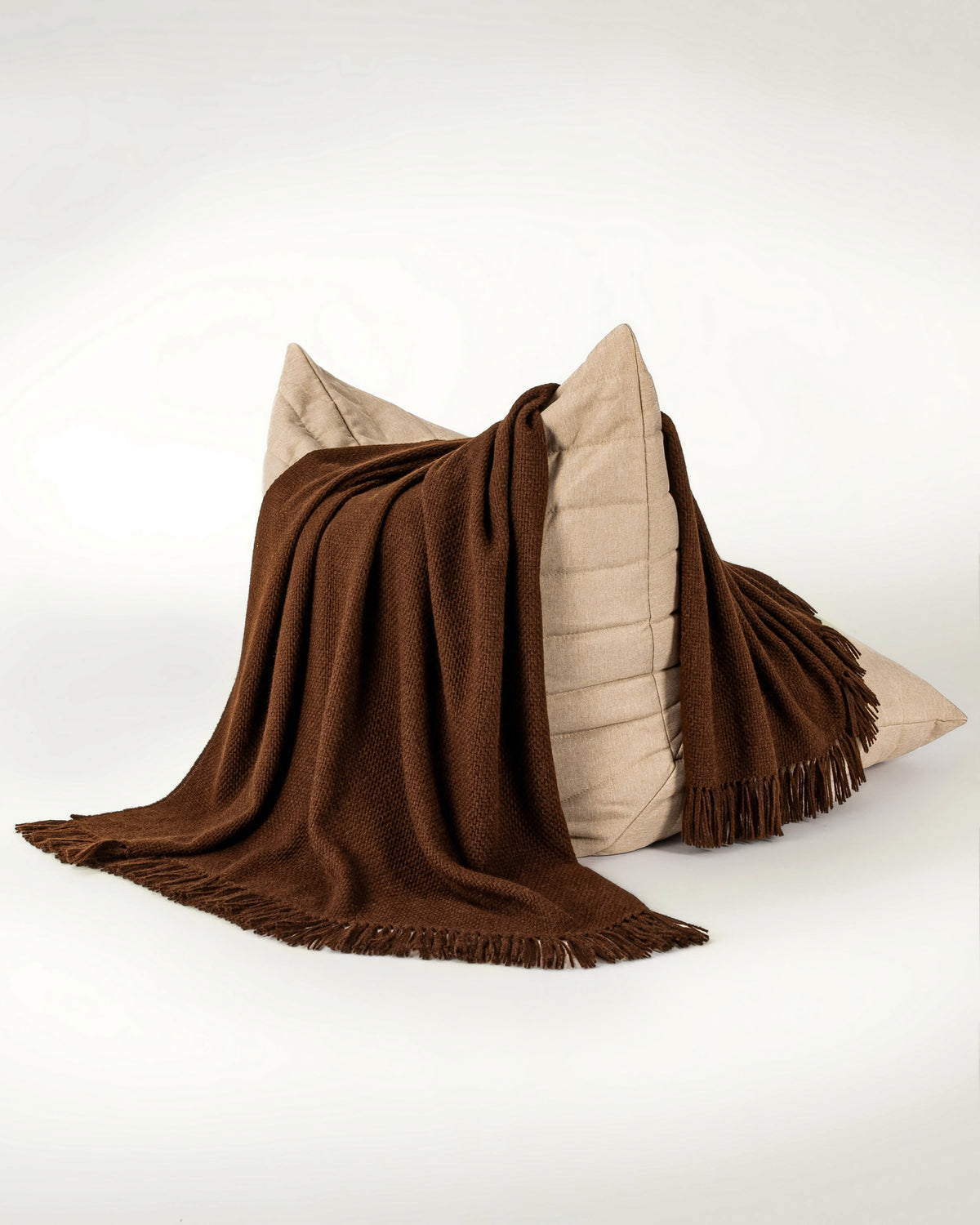 Alpaca Wool Blanket in Cocoa