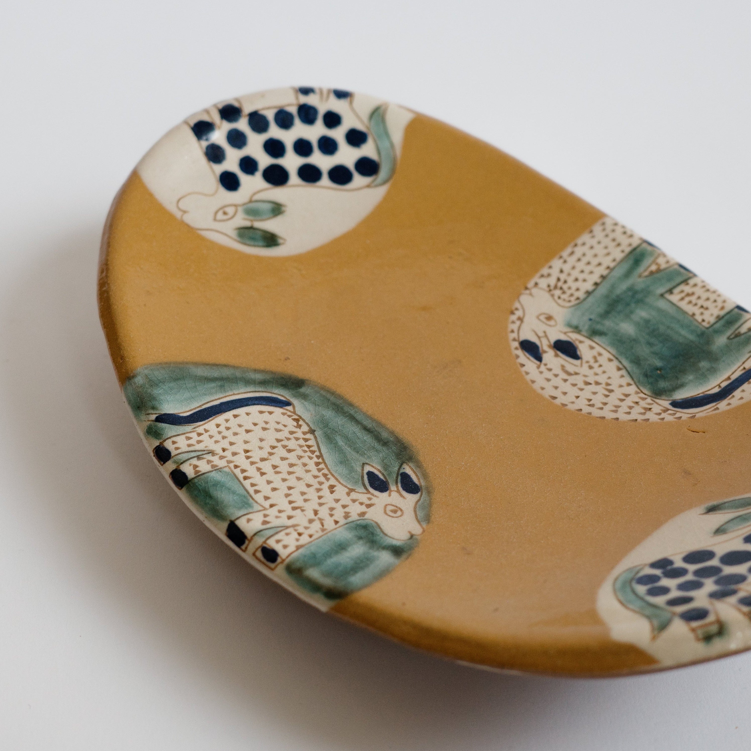 Oval Donkey Ceramic Plate