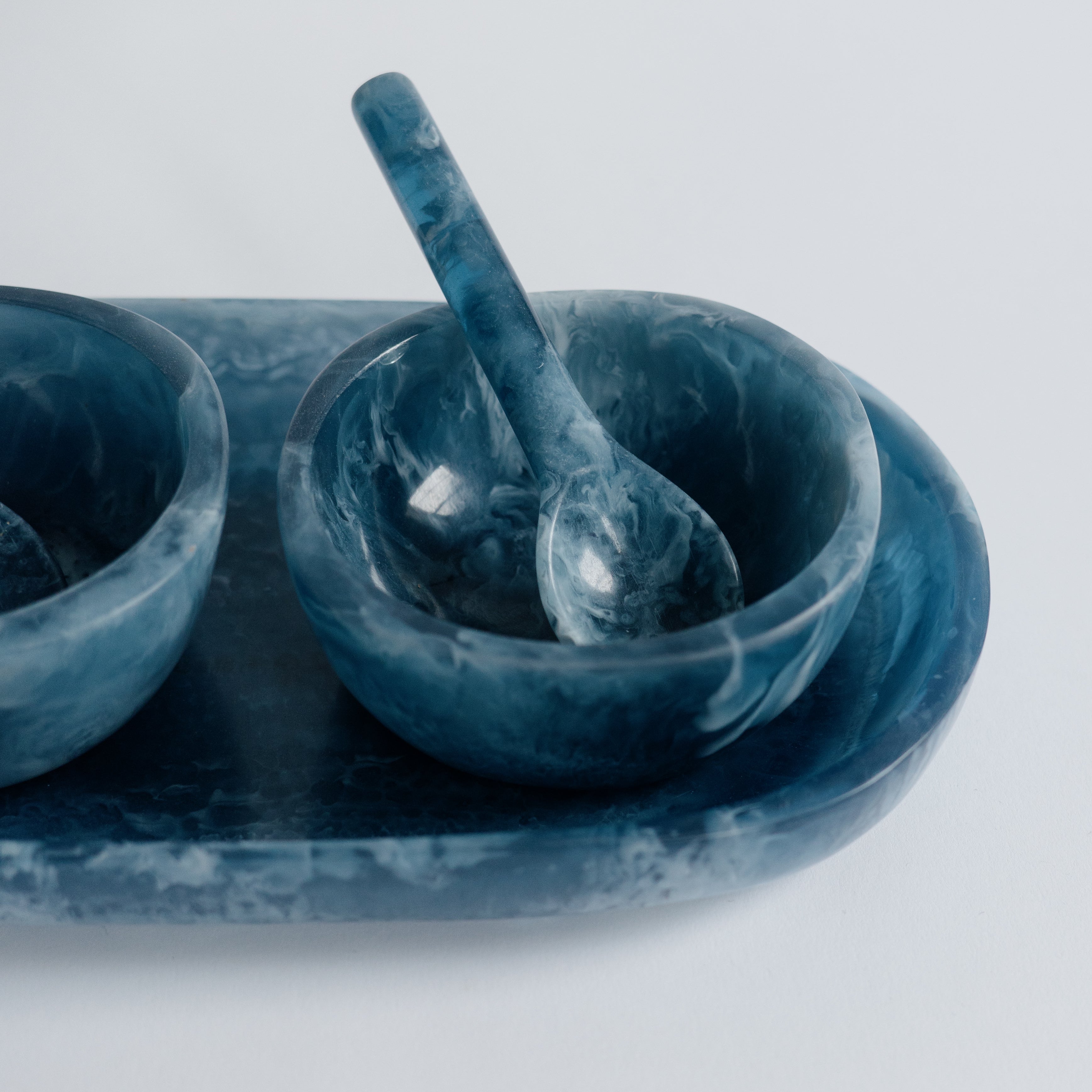 Small Serving Set - Resin in Indigo