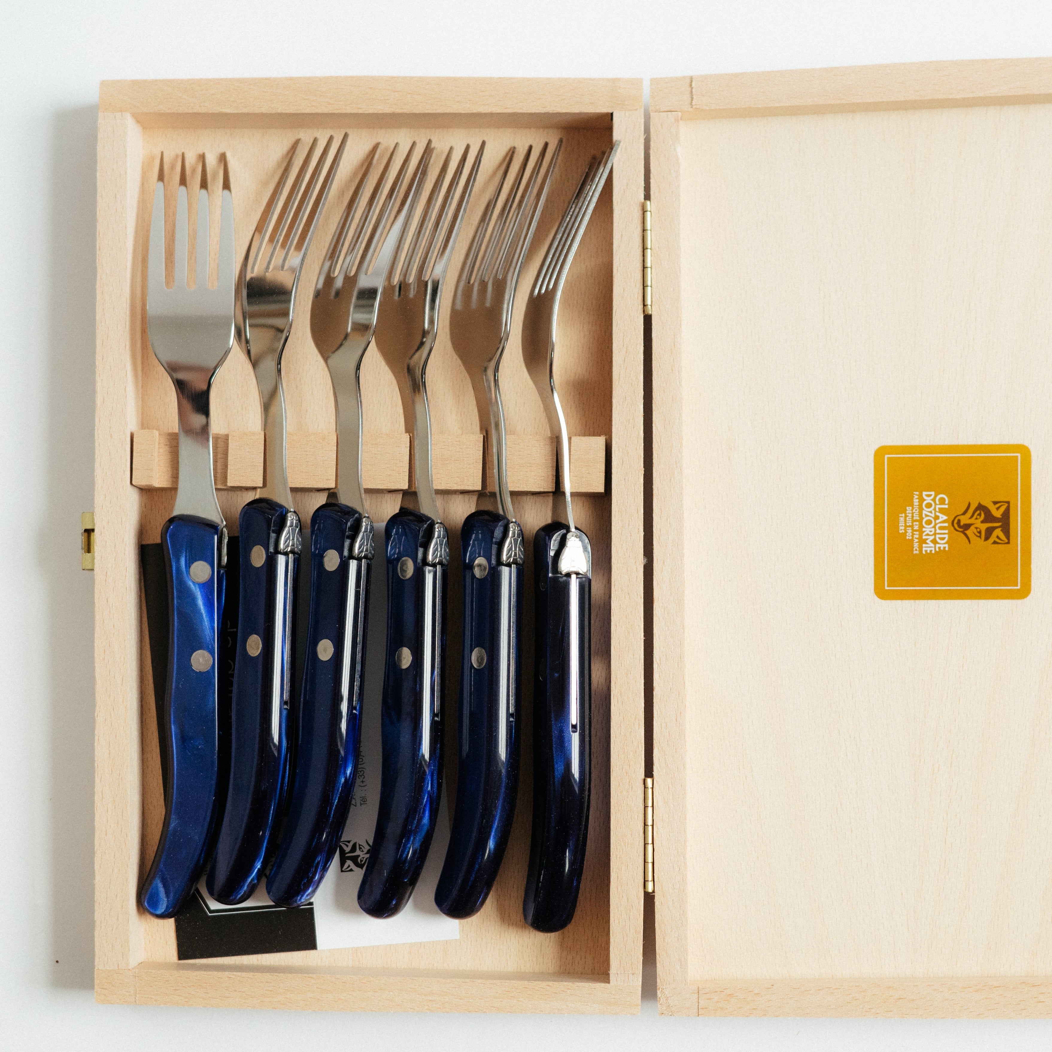 Berlingot Box of 6 Steak Forks