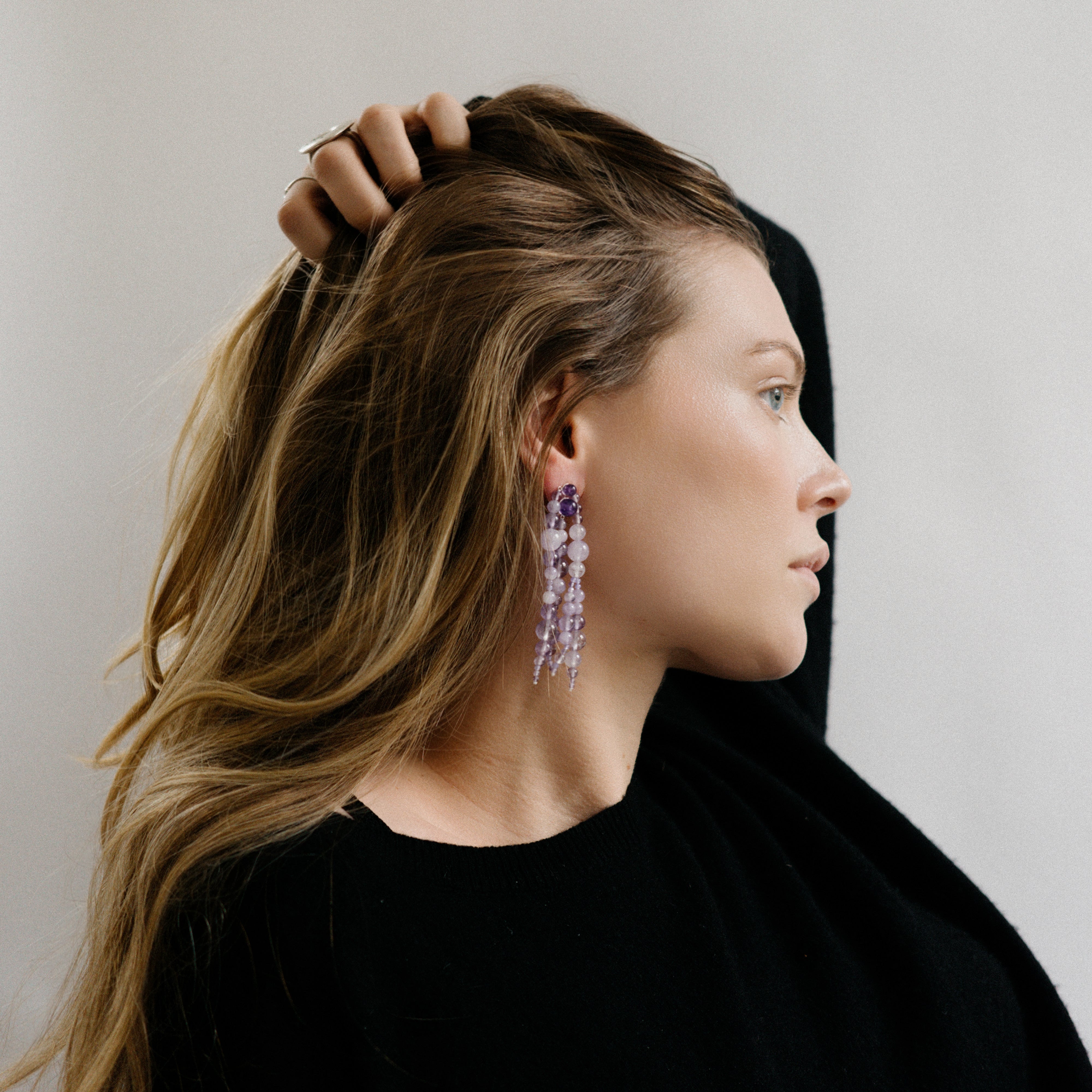 Glyzinia Earrings Amethyst