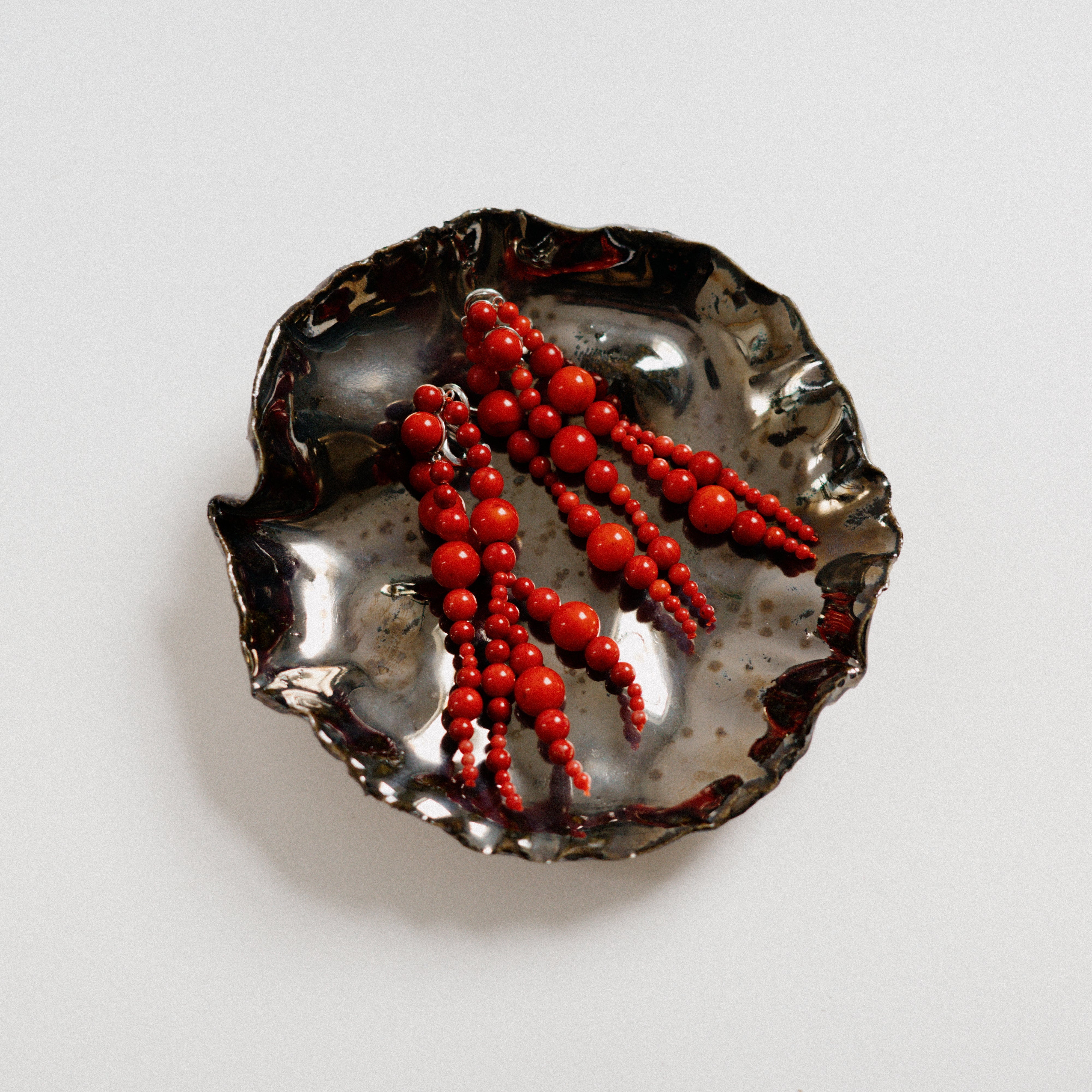 Glyzinia Earrings Coral