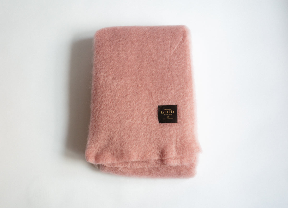 Mohair Lisos Blanket | Soft Pink