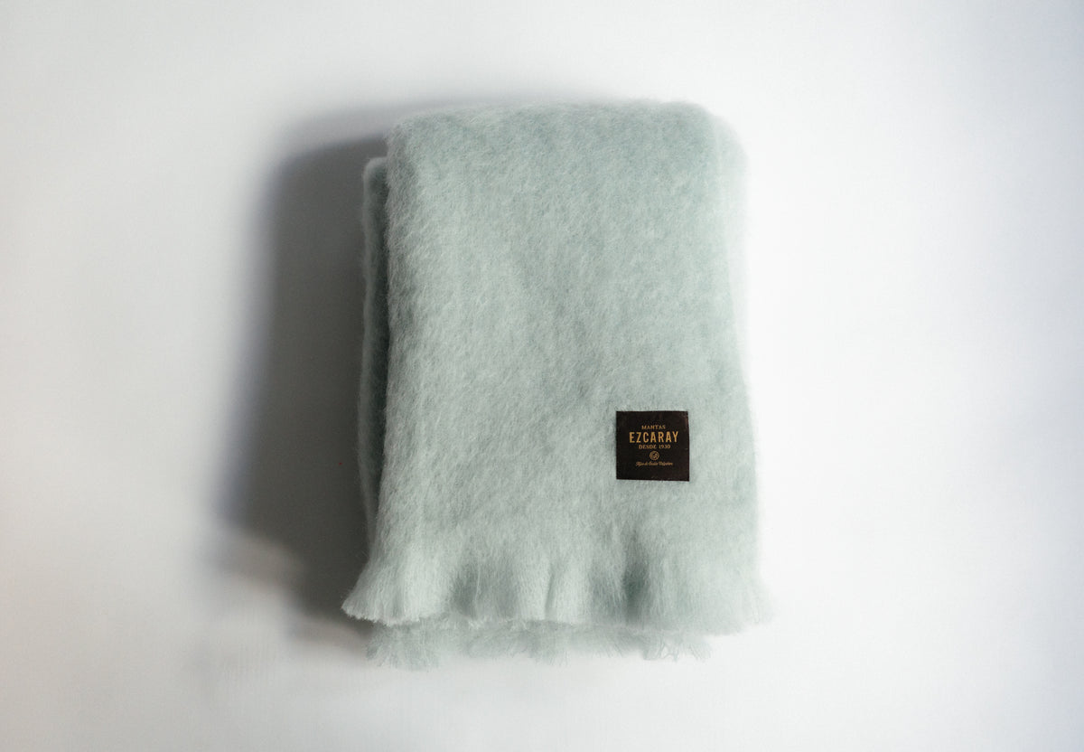 Mohair Lisos Blanket | Icy Blue