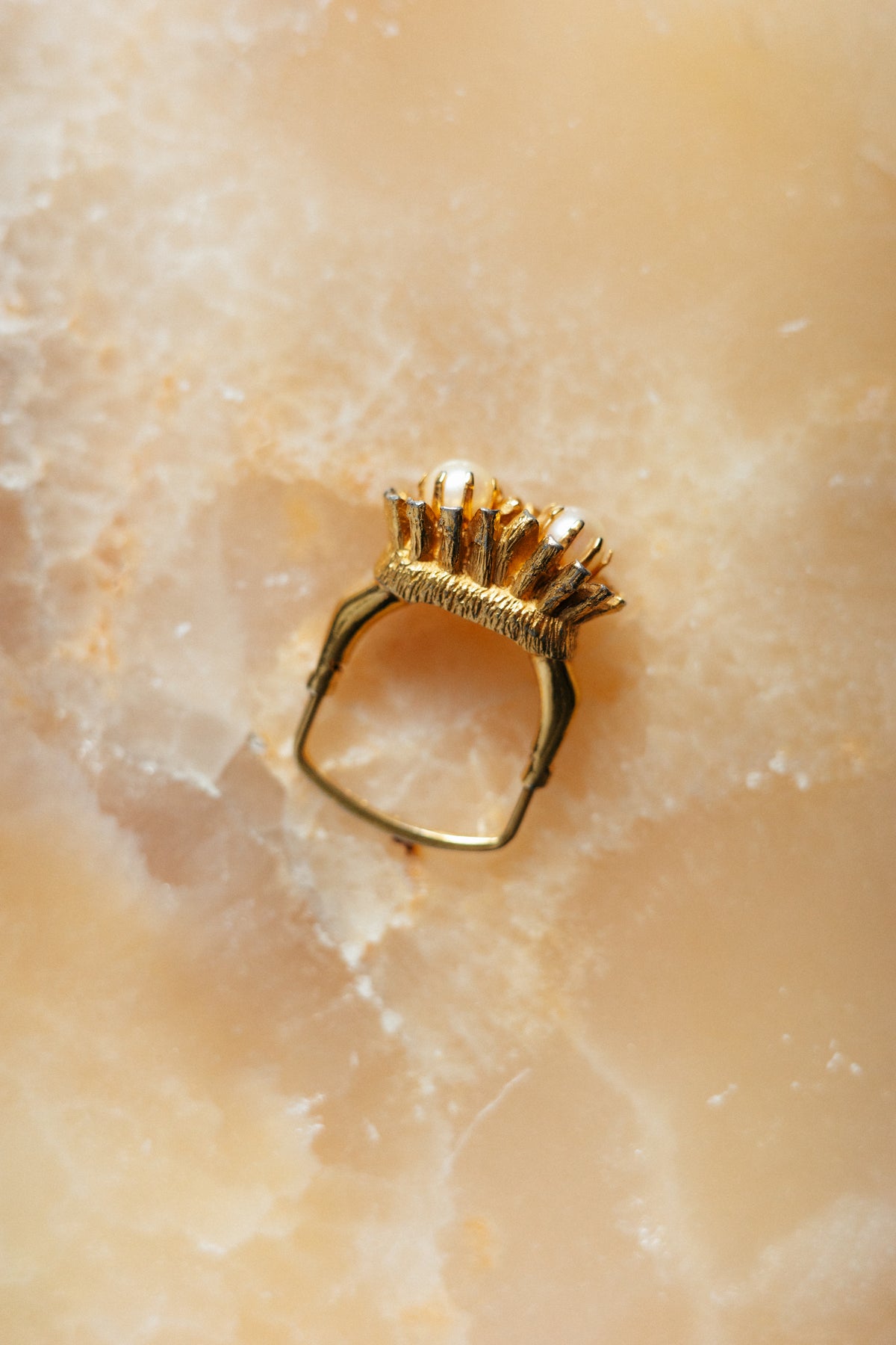 Vintage Double Flower Ring (Vendome)