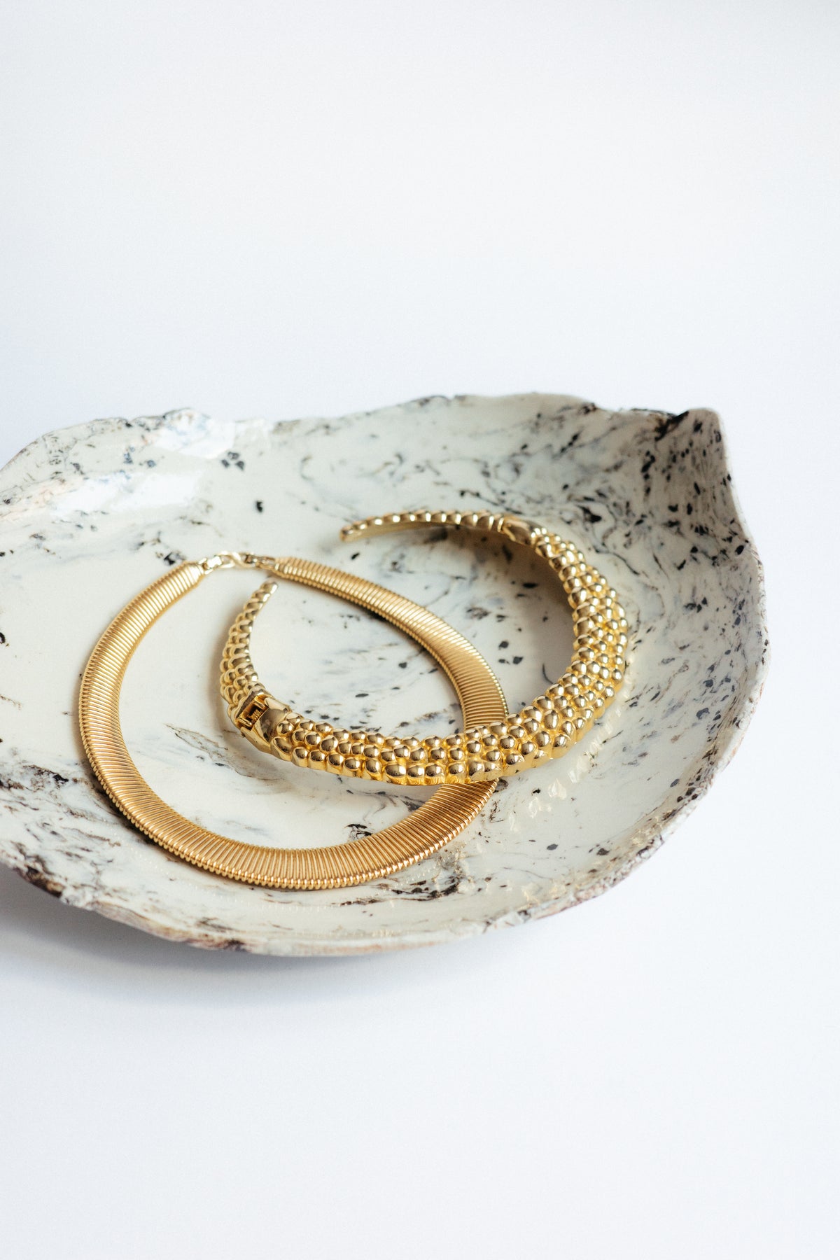 Vintage Flat Omega Collar Necklace (D'Orlan)