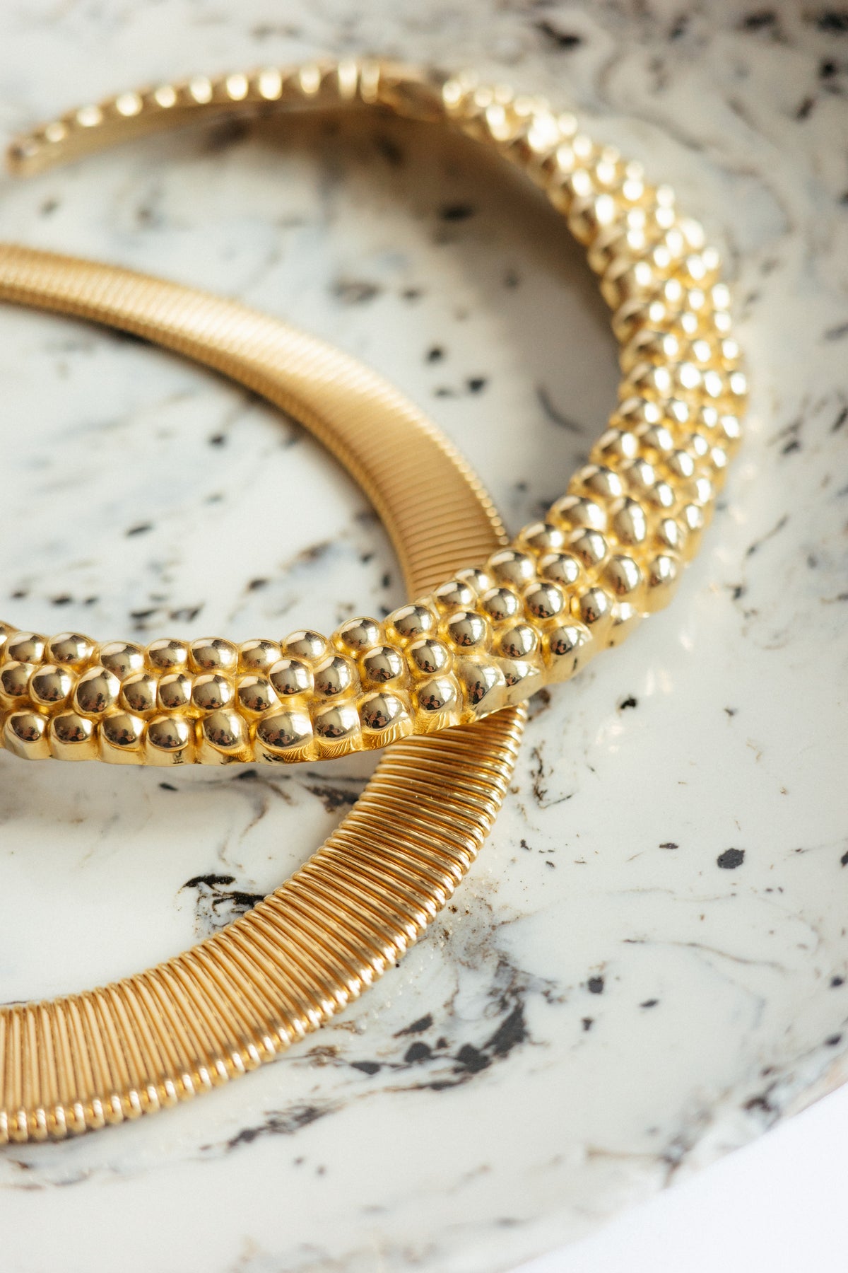 Vintage Flat Omega Collar Necklace (D'Orlan)