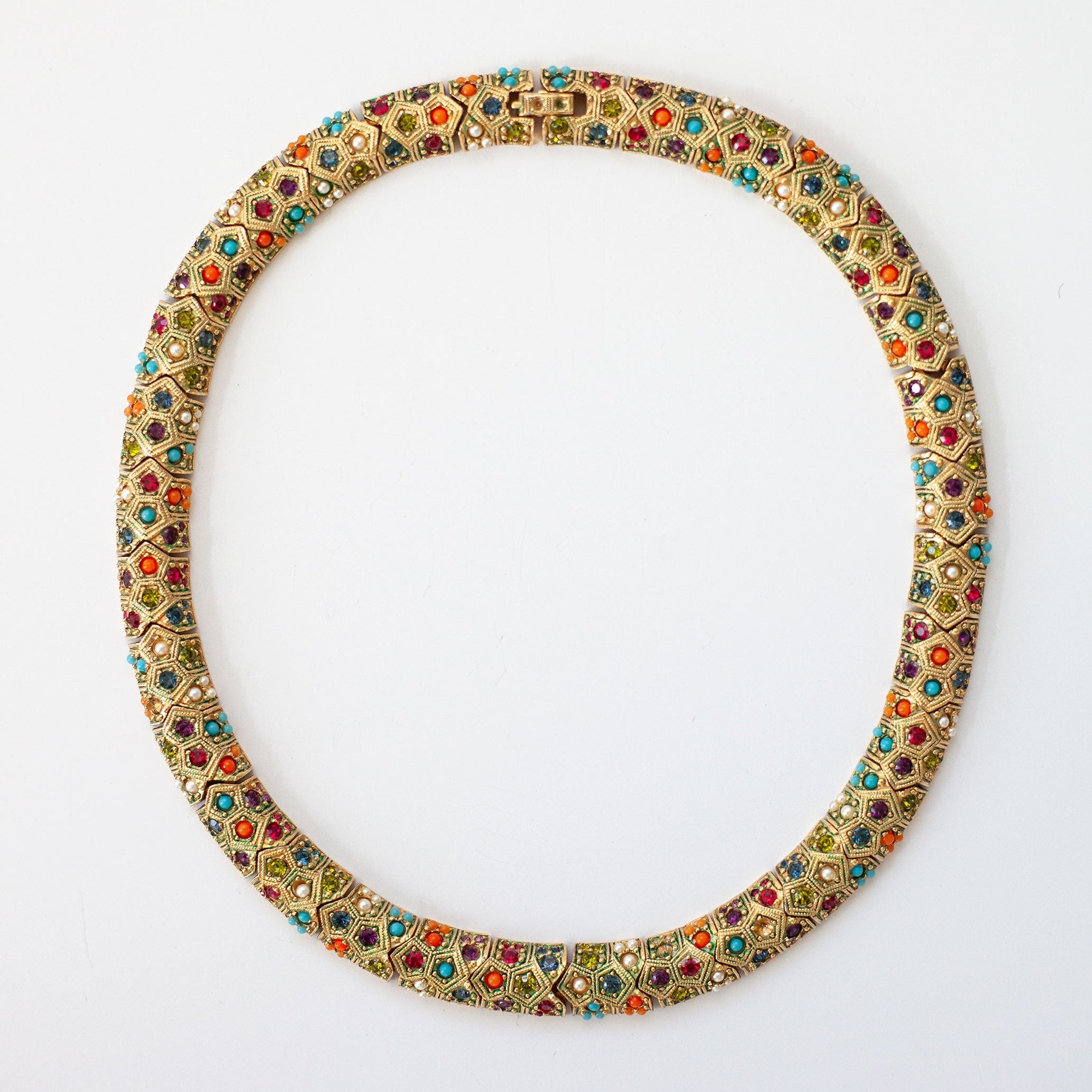 Vintage Designer Multi-Colour Necklace