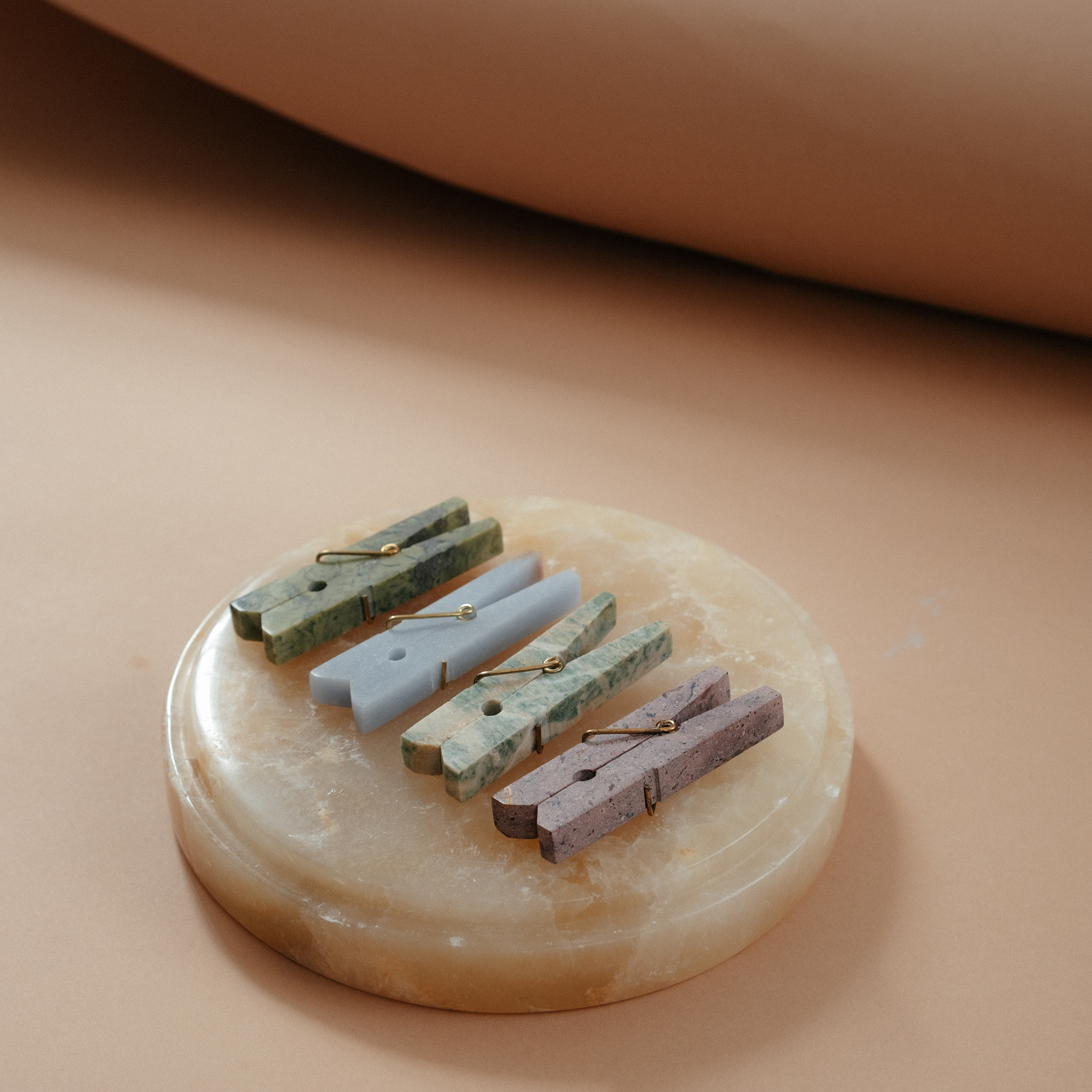 Decorative Gemstone Laundry Clip - Small Purple