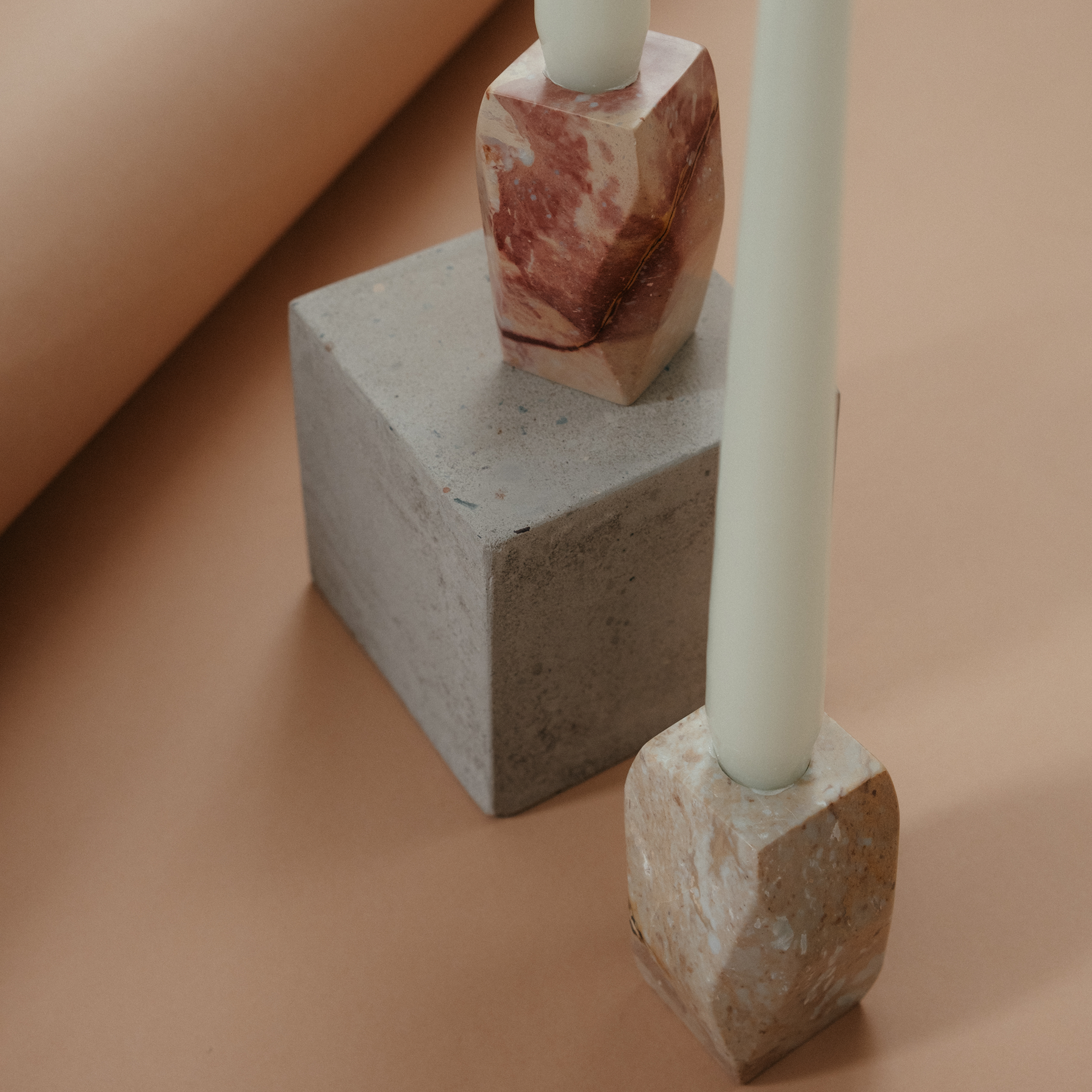 Gemstone Candle Holder - Soapstone