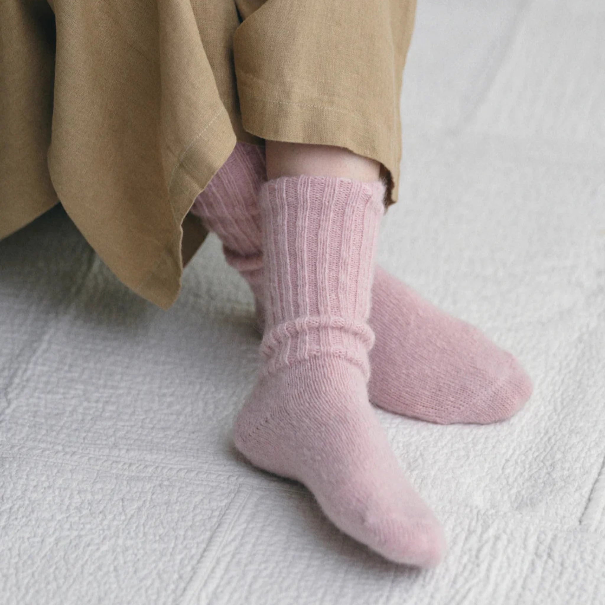 Mohair Socks Pink