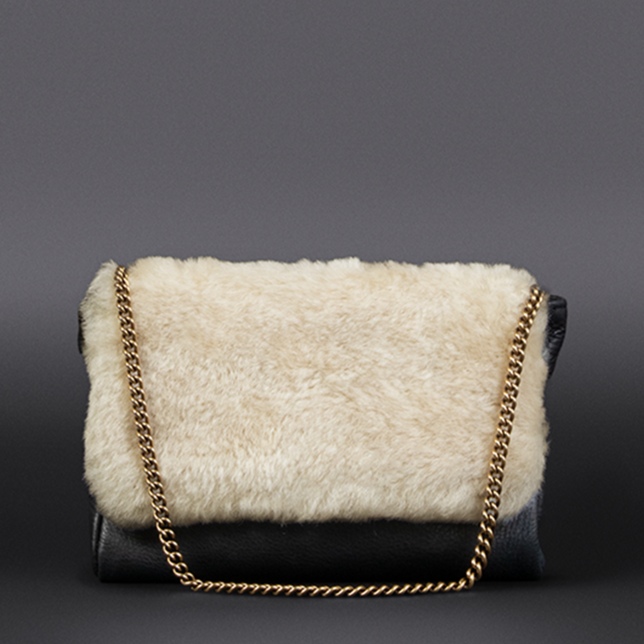 Elm Shearling Ivory Crossbody Bag