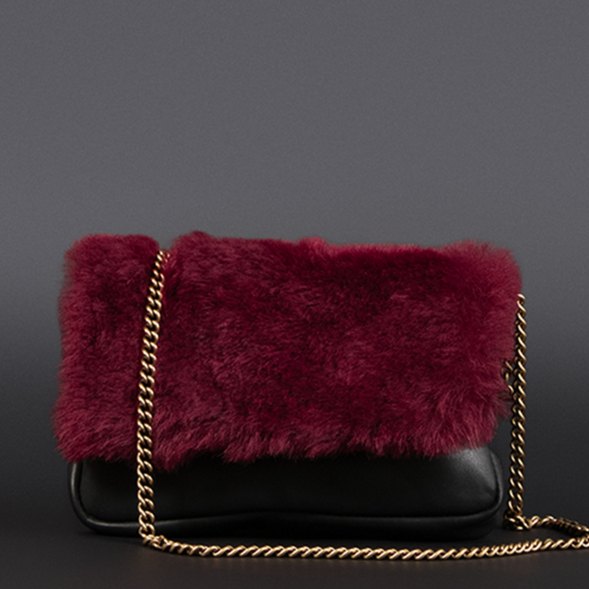 Elm Shearling Merlot Crossbody Bag