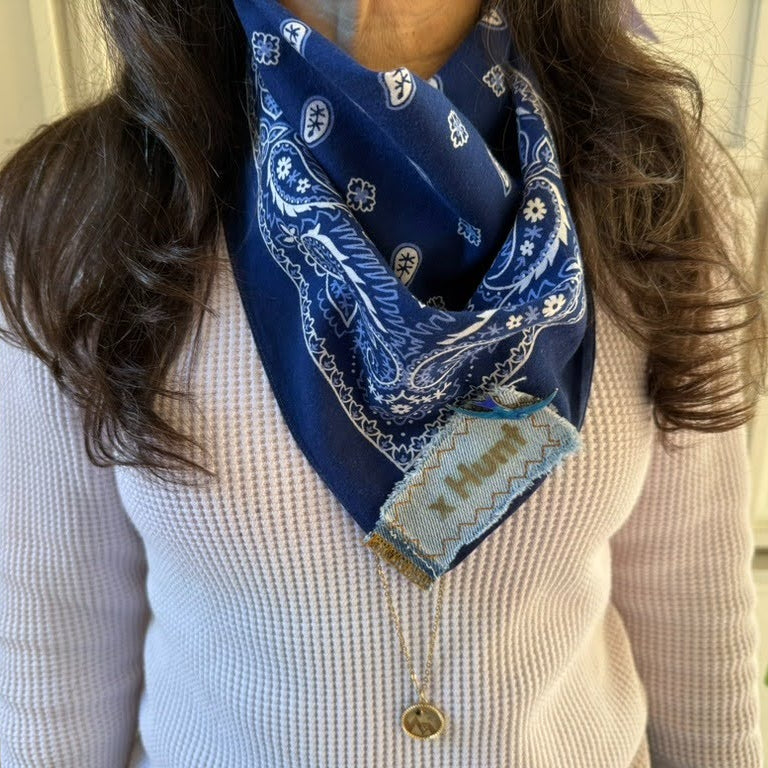 Bandana - Enamel bird