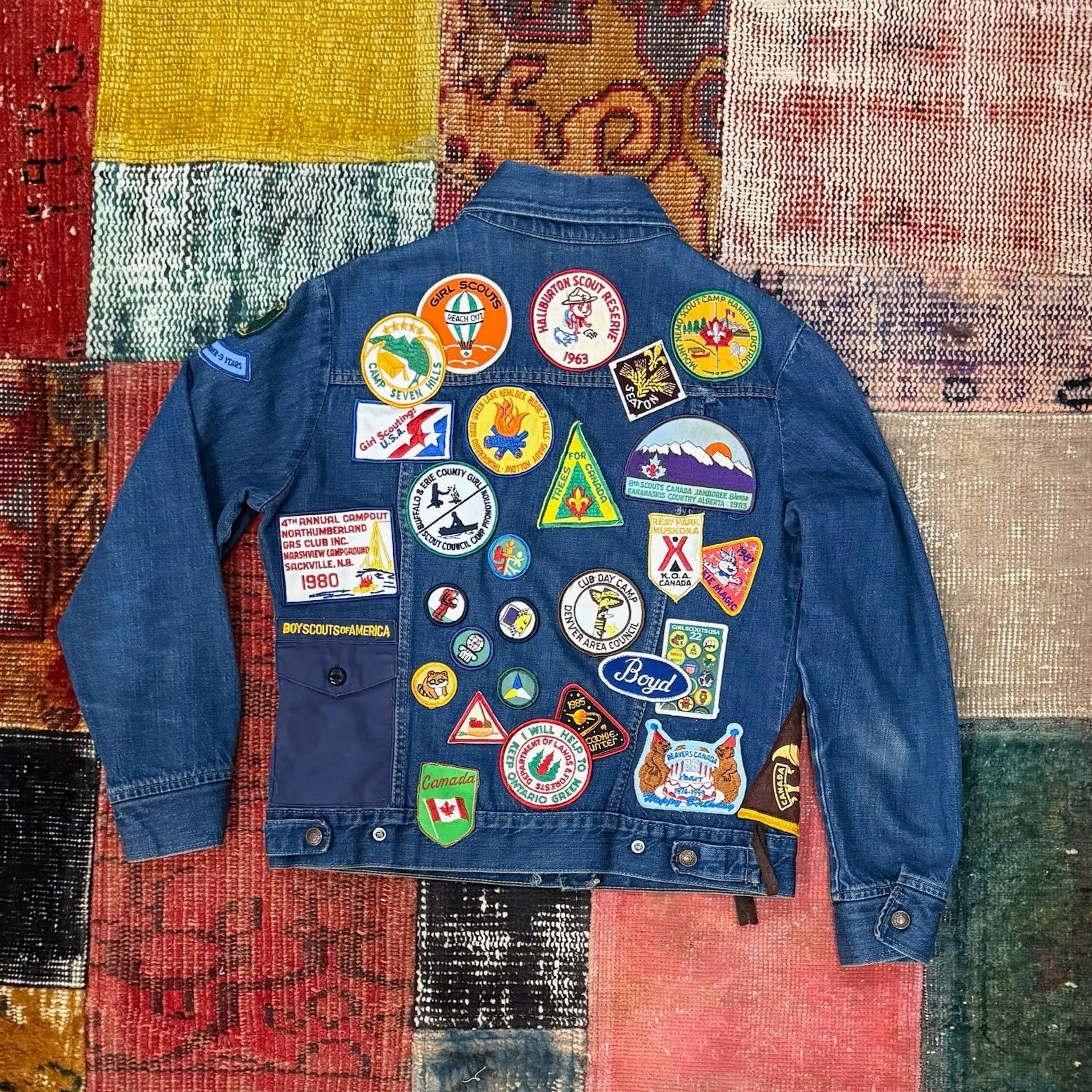 Patched Denim Jackets - Girls