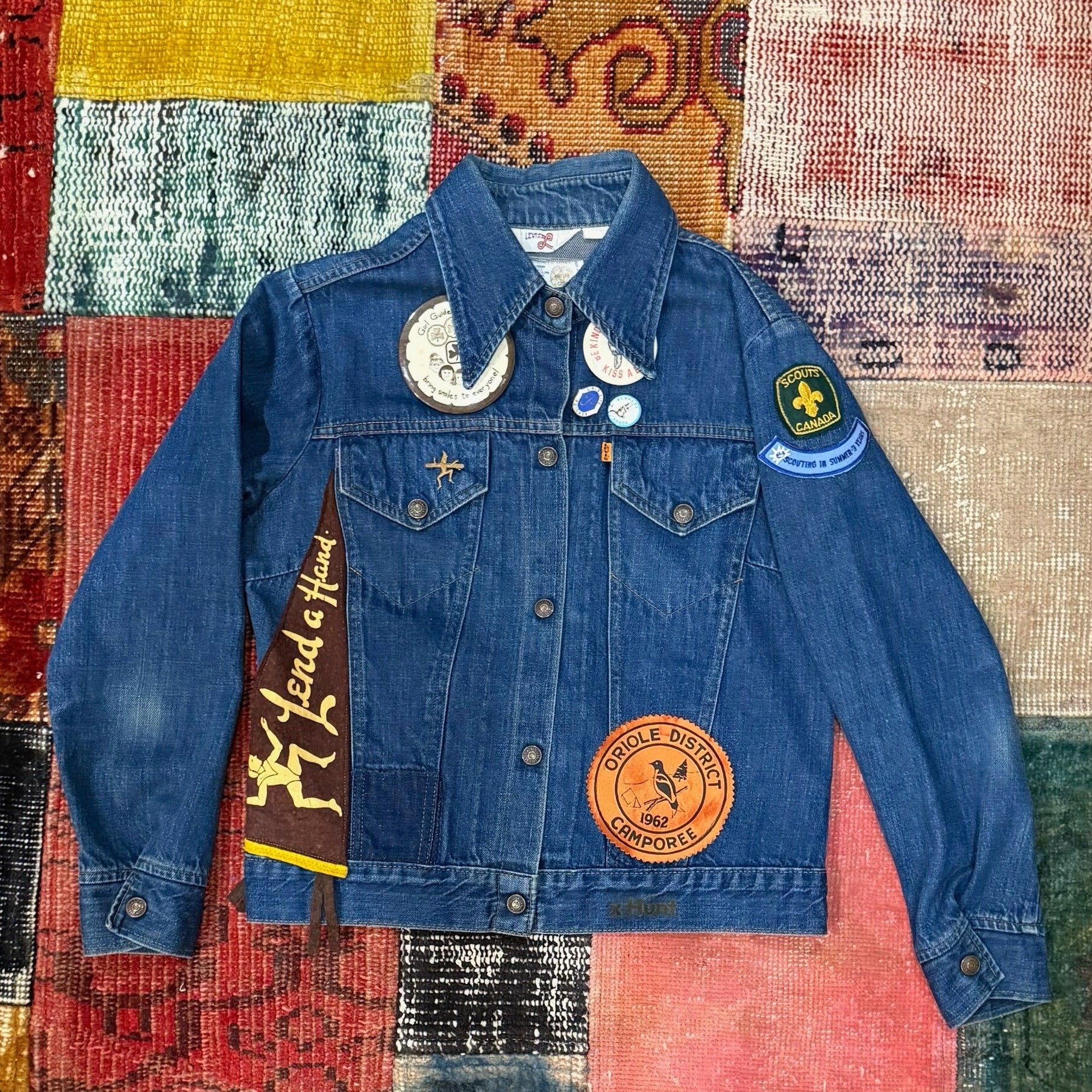 Patched Denim Jackets - Girls