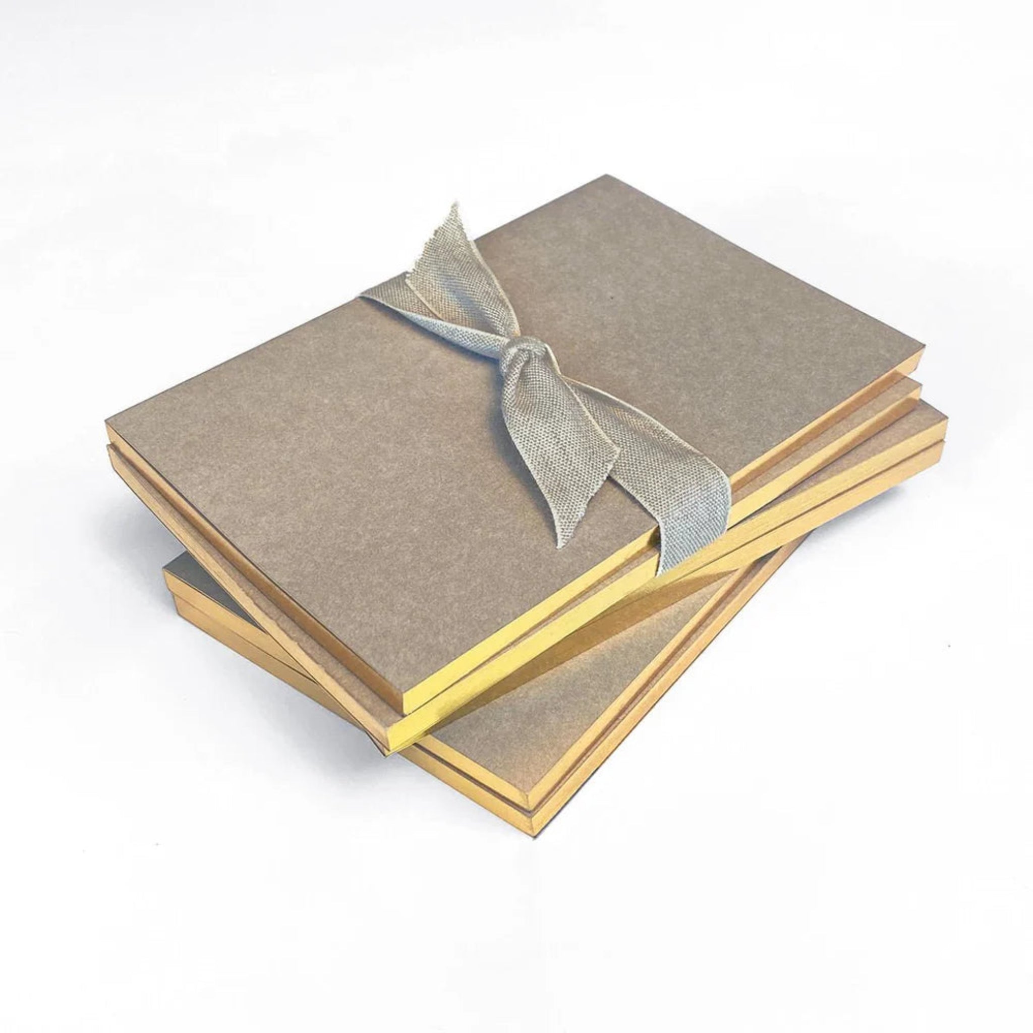 Grey Jotters with Gold Edges (Set of 2)