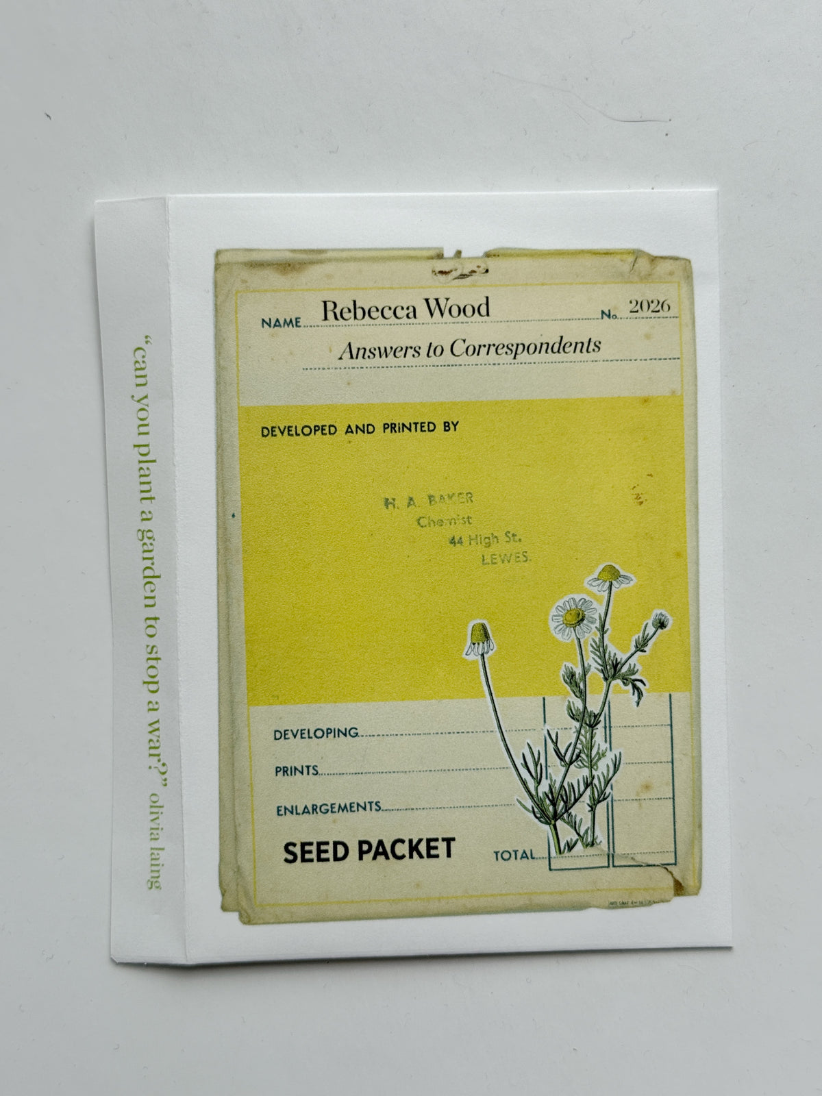 Custom Seed Packet