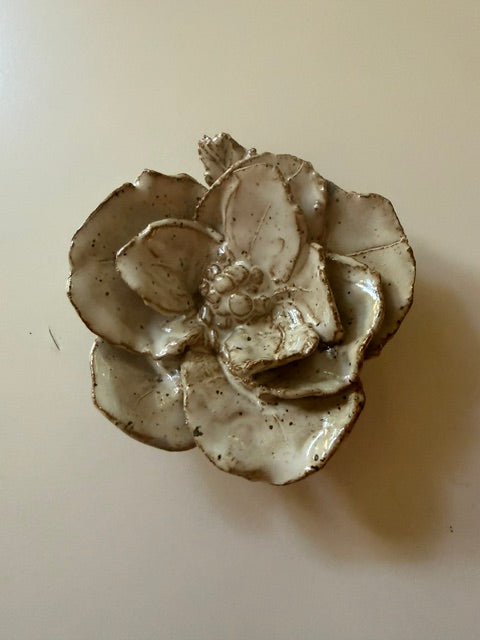 Ceramic white flower