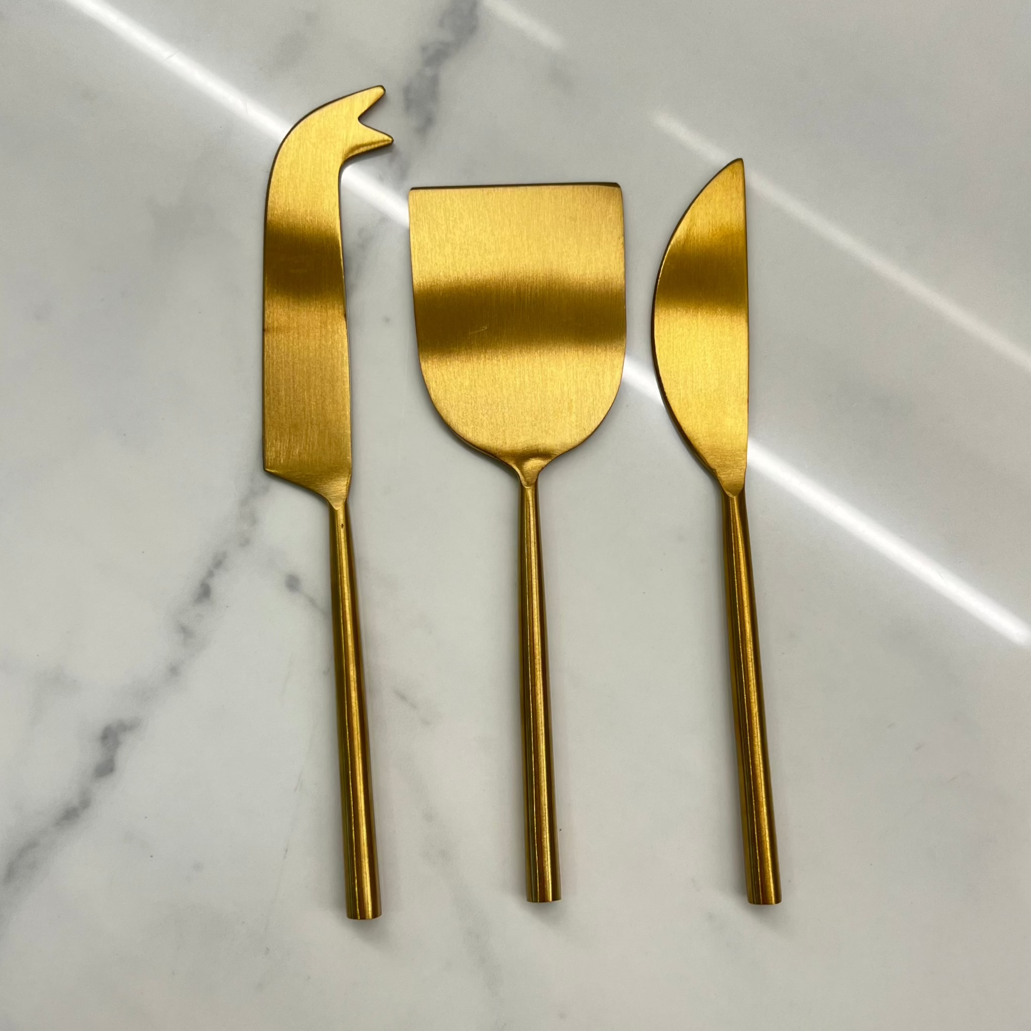 Cheese Knife Set | Gold