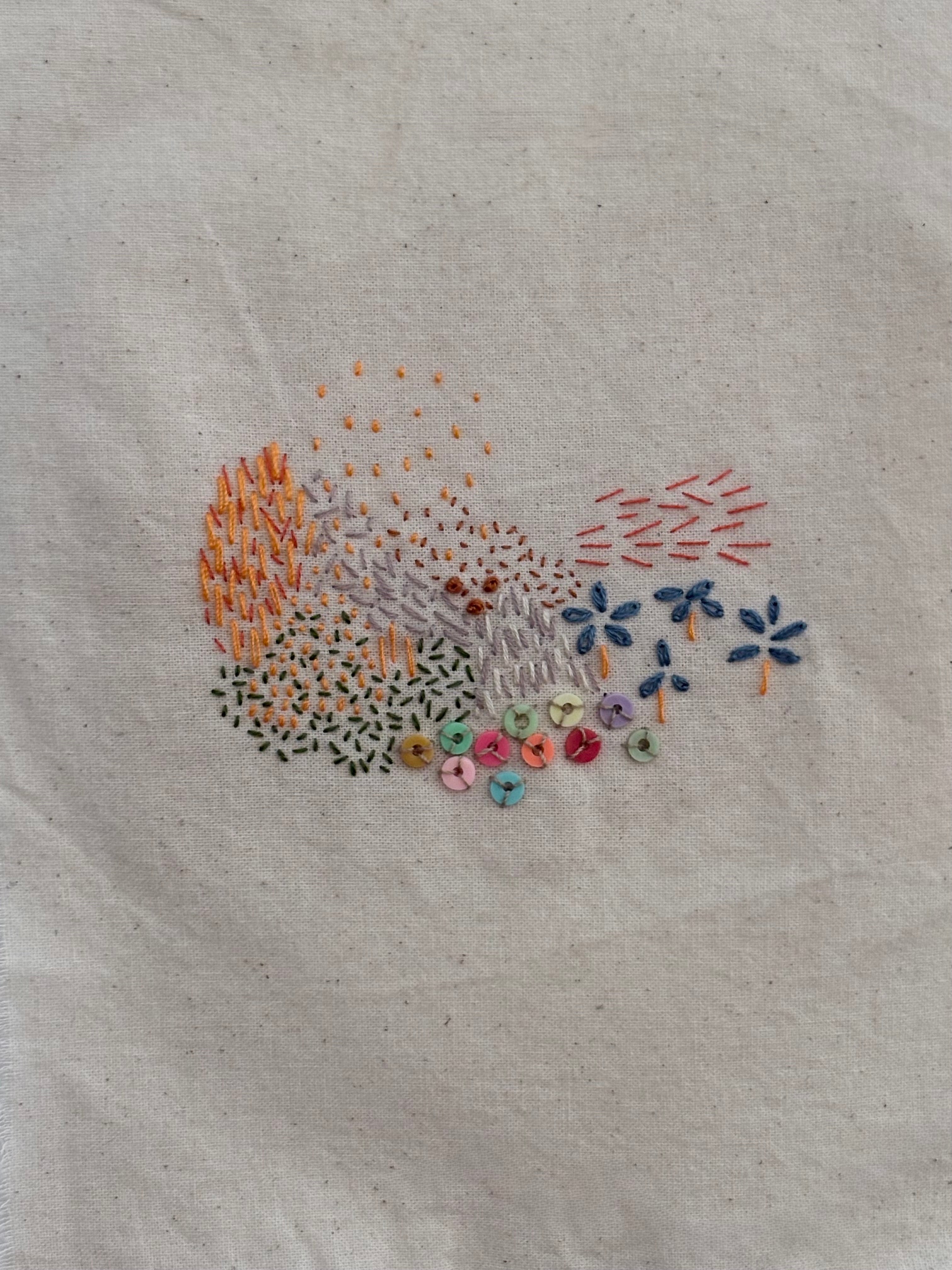 Embroidered field