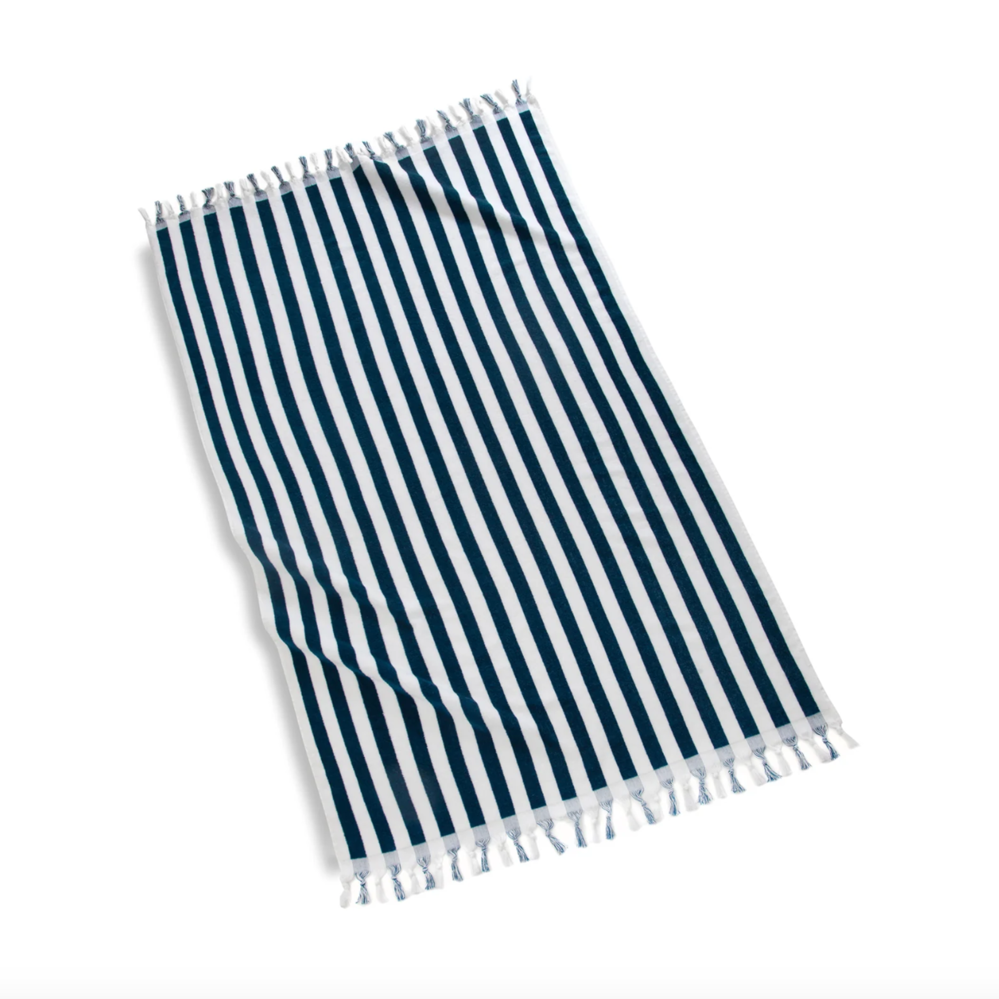 Cannes Beach Towel | Navy/White Stripe