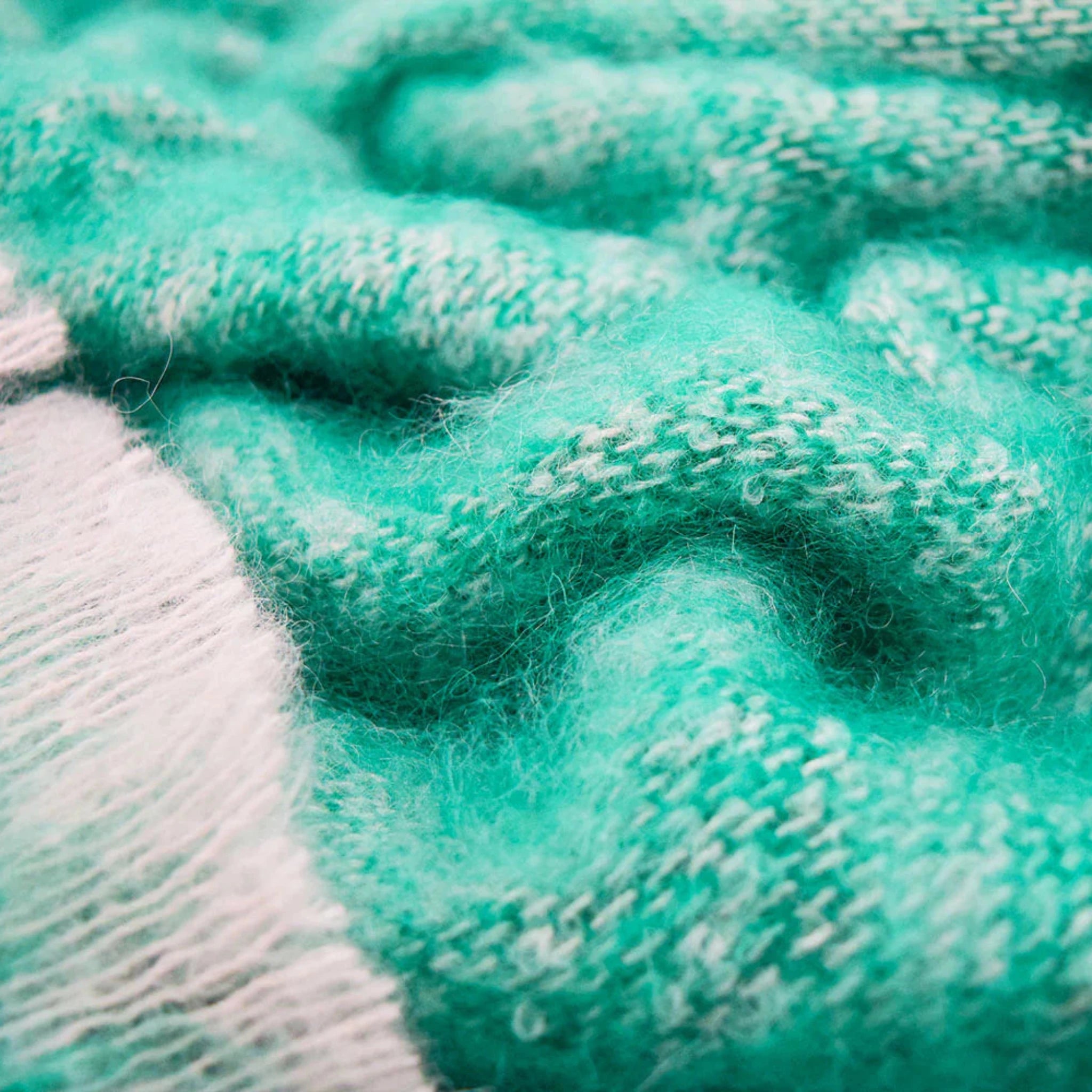 Mohair Throw Blanket | Bottle