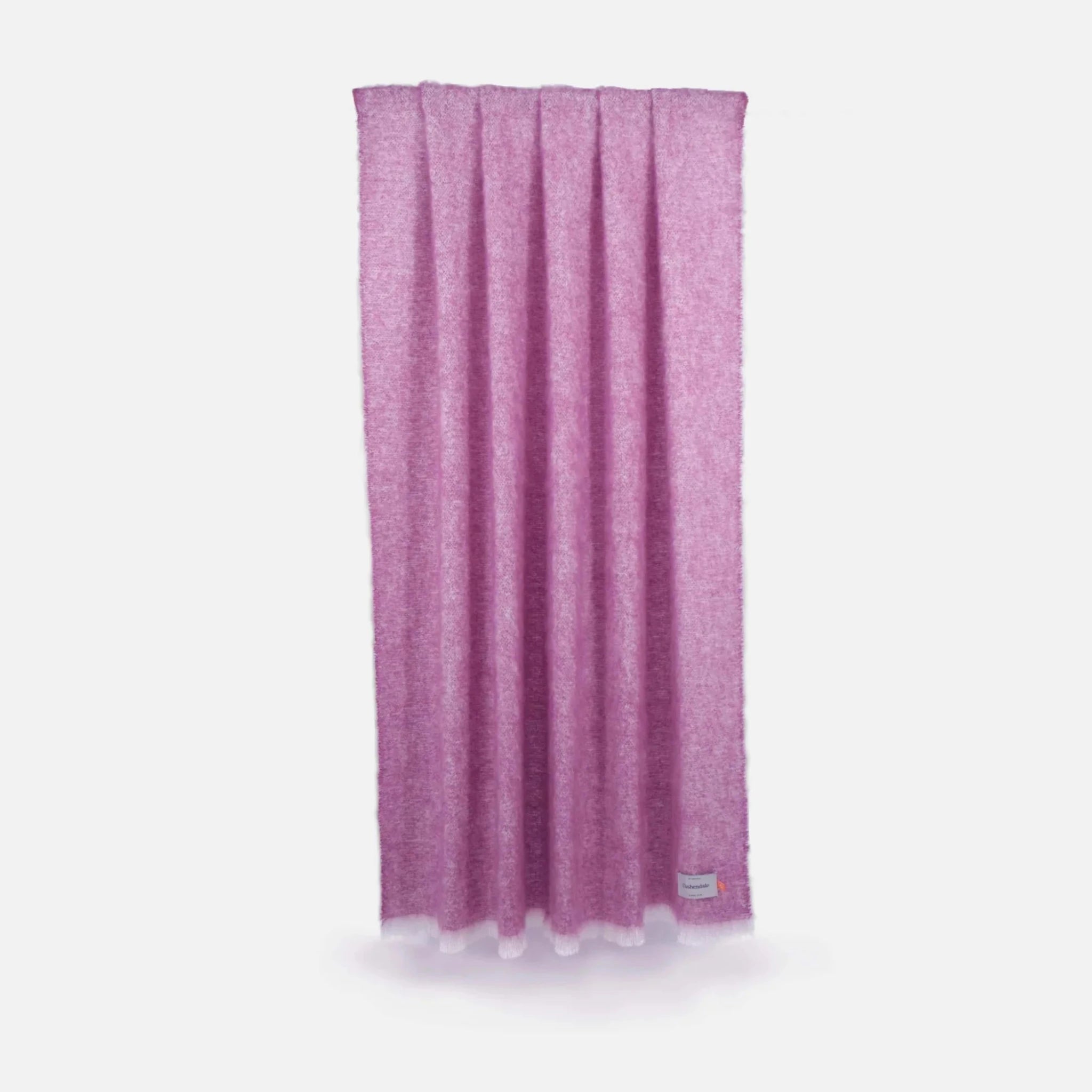 Mohair Throw Blanket | Foxglove