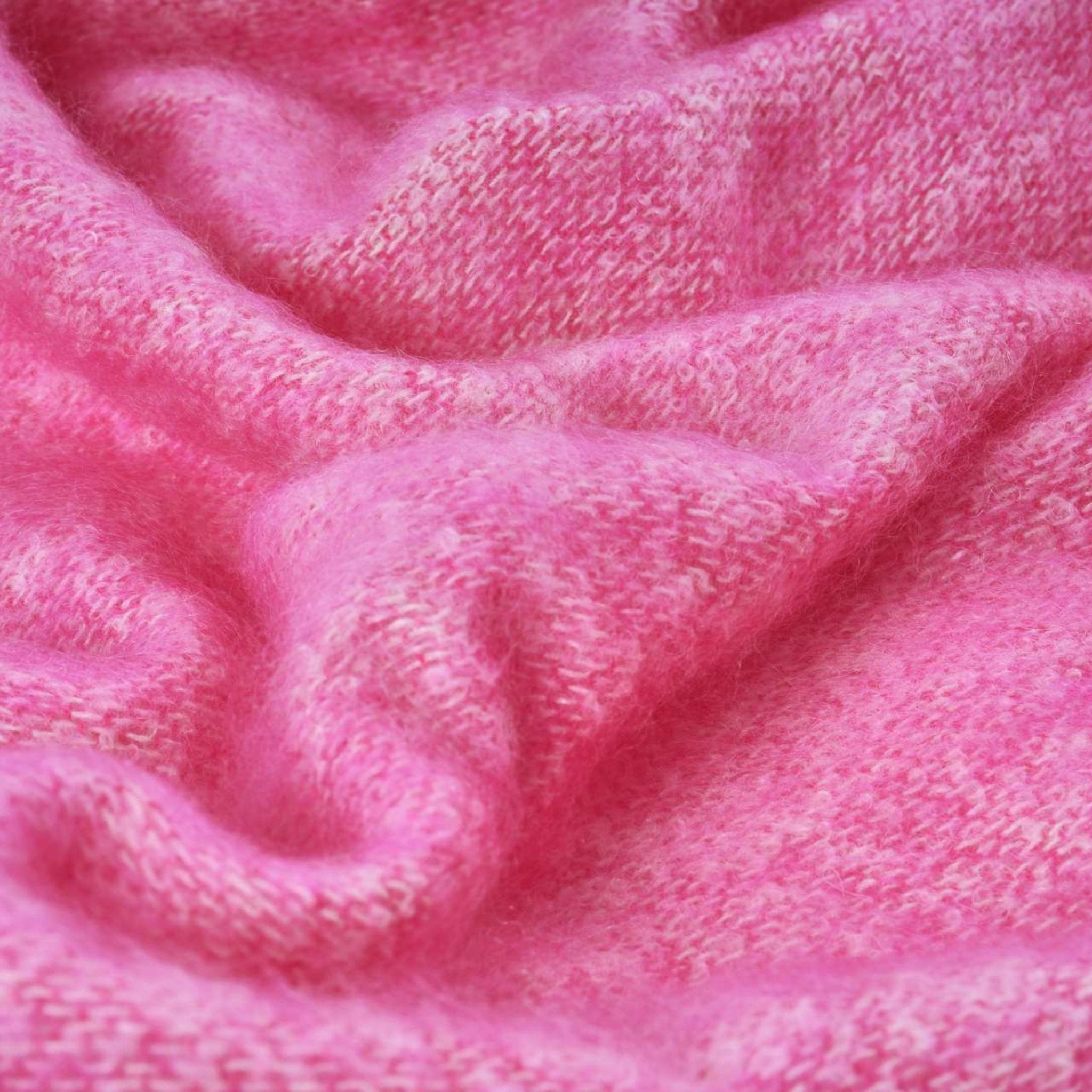 Mohair Throw Blanket | Rasberry