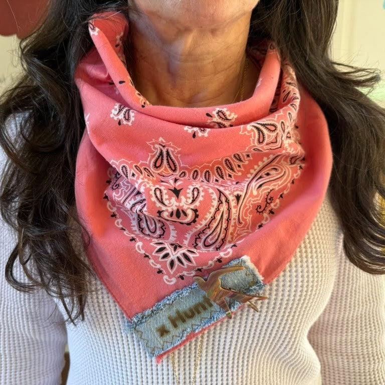 Bandana - Orange bird