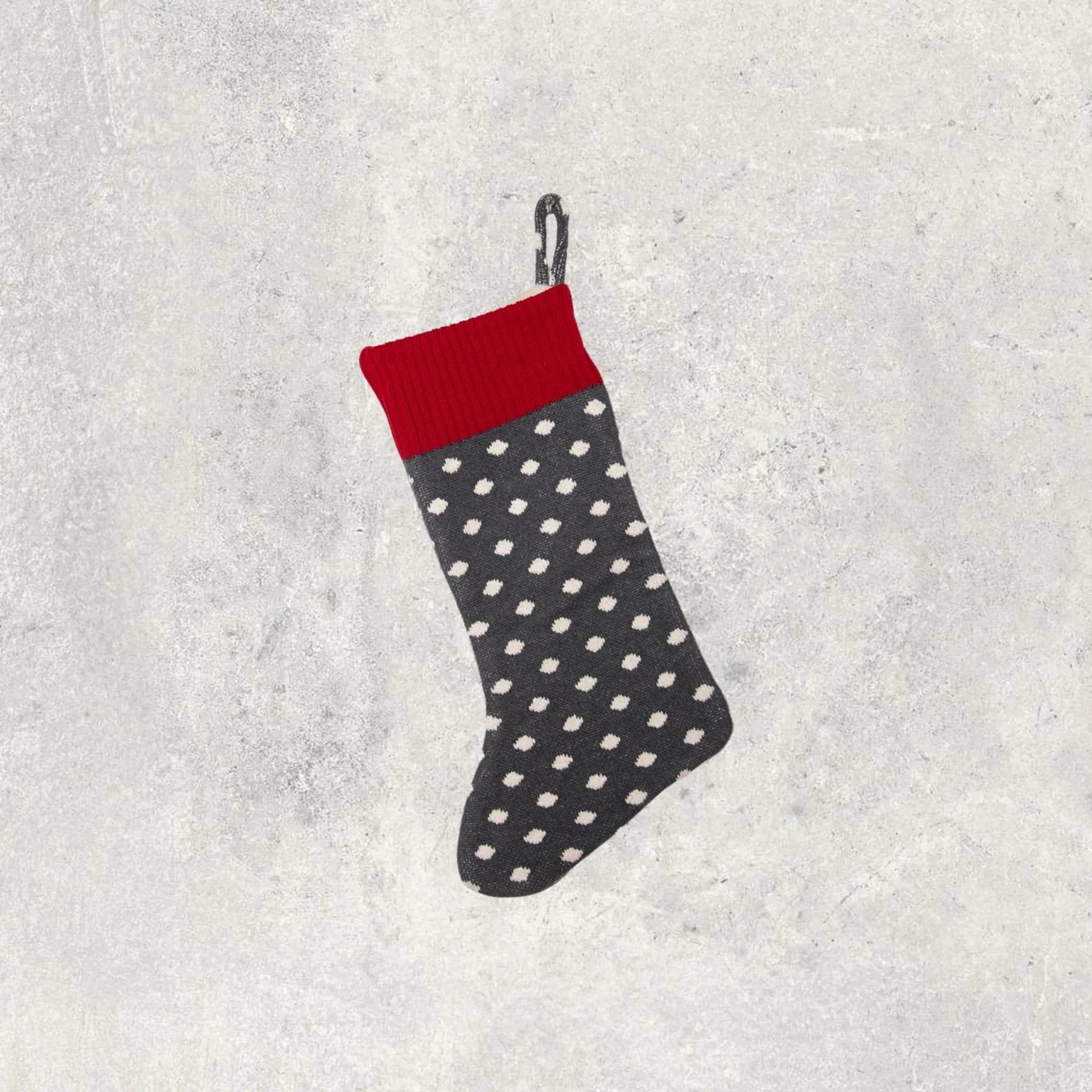 Stockings | Dots - Grey/Red