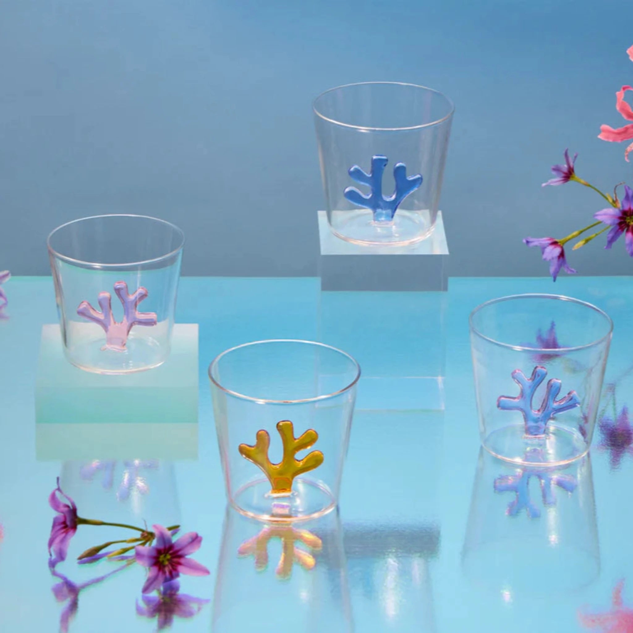 Whimsical Tumbler Glasses | Set of 4