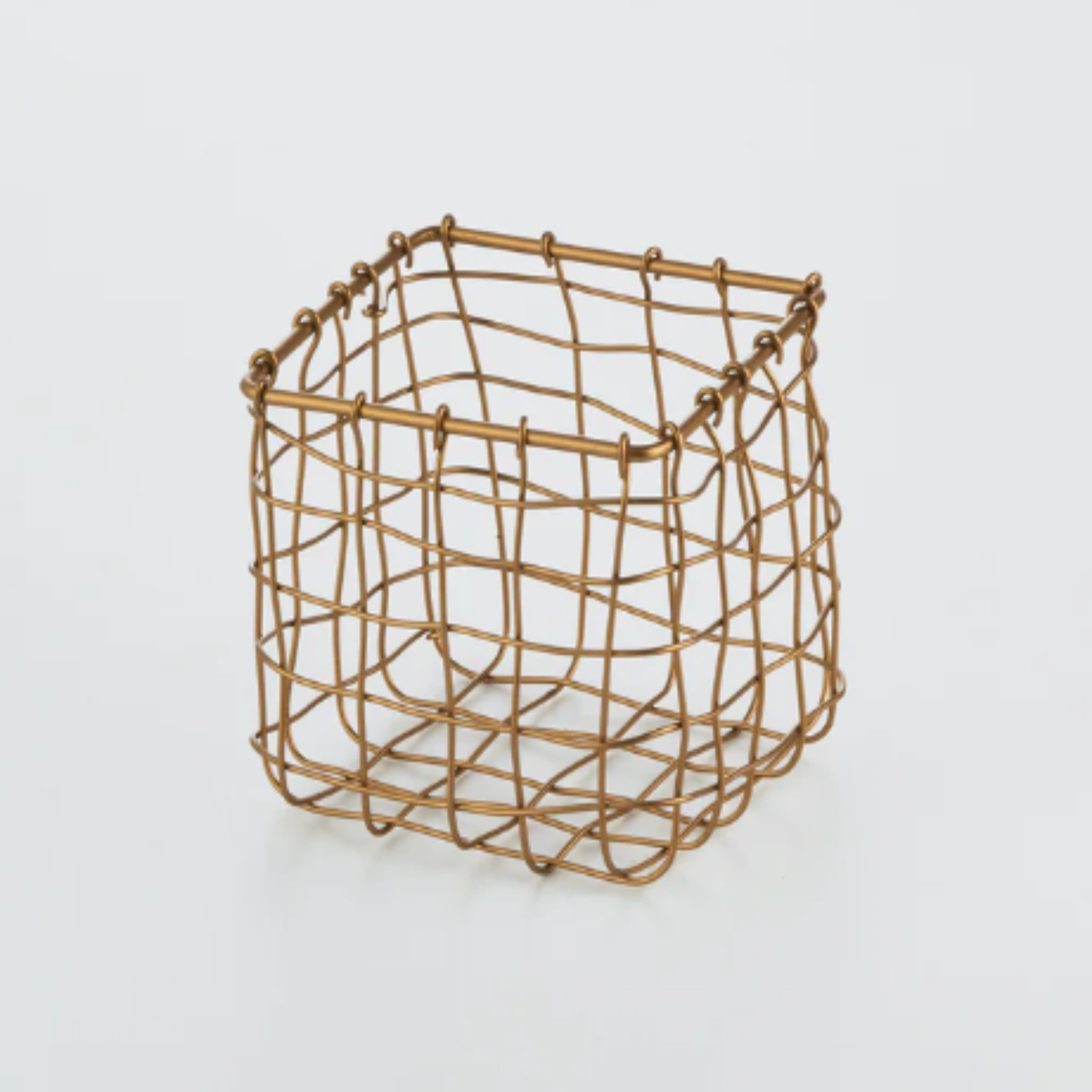 Square Brass Basket