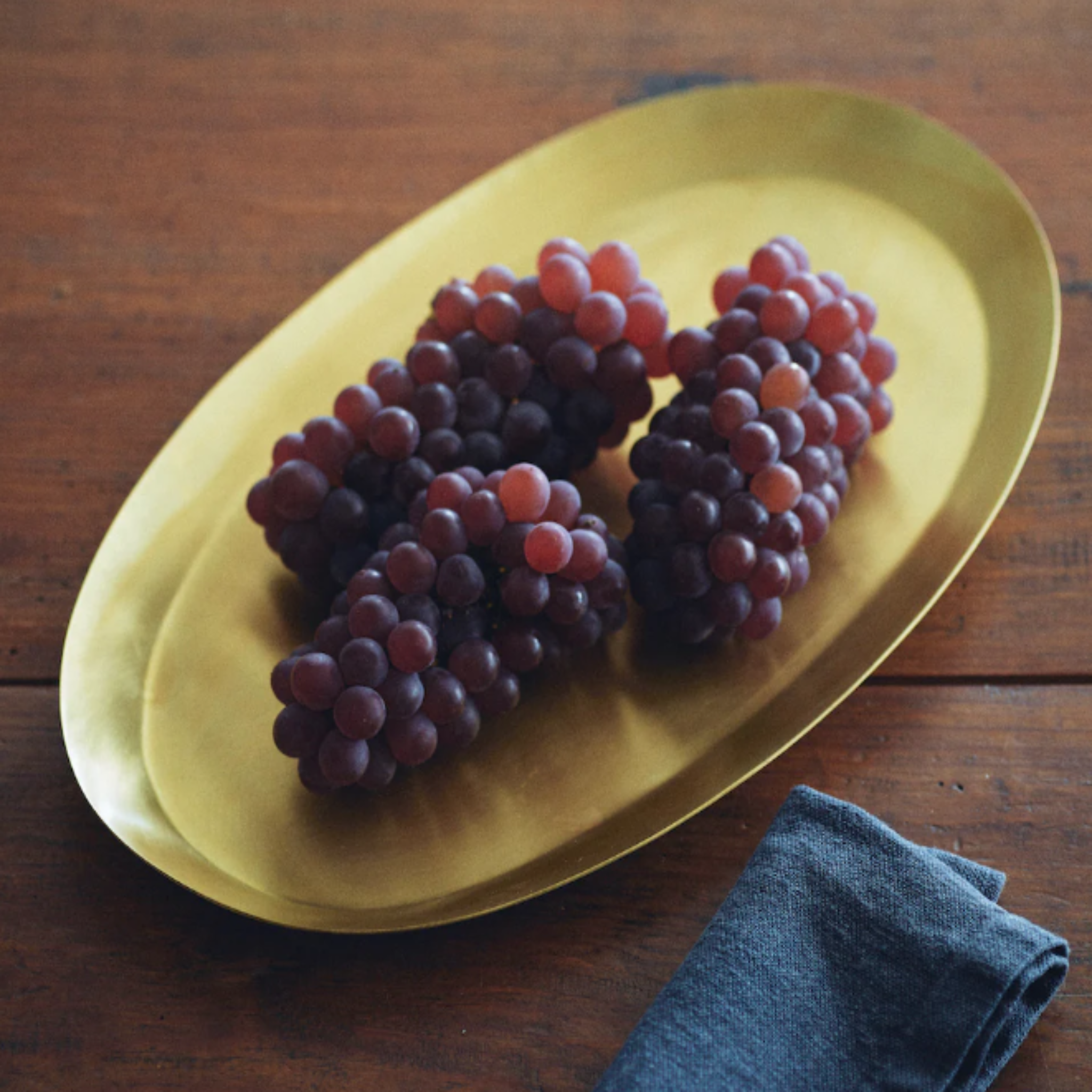 Medium Brass Oval Tray