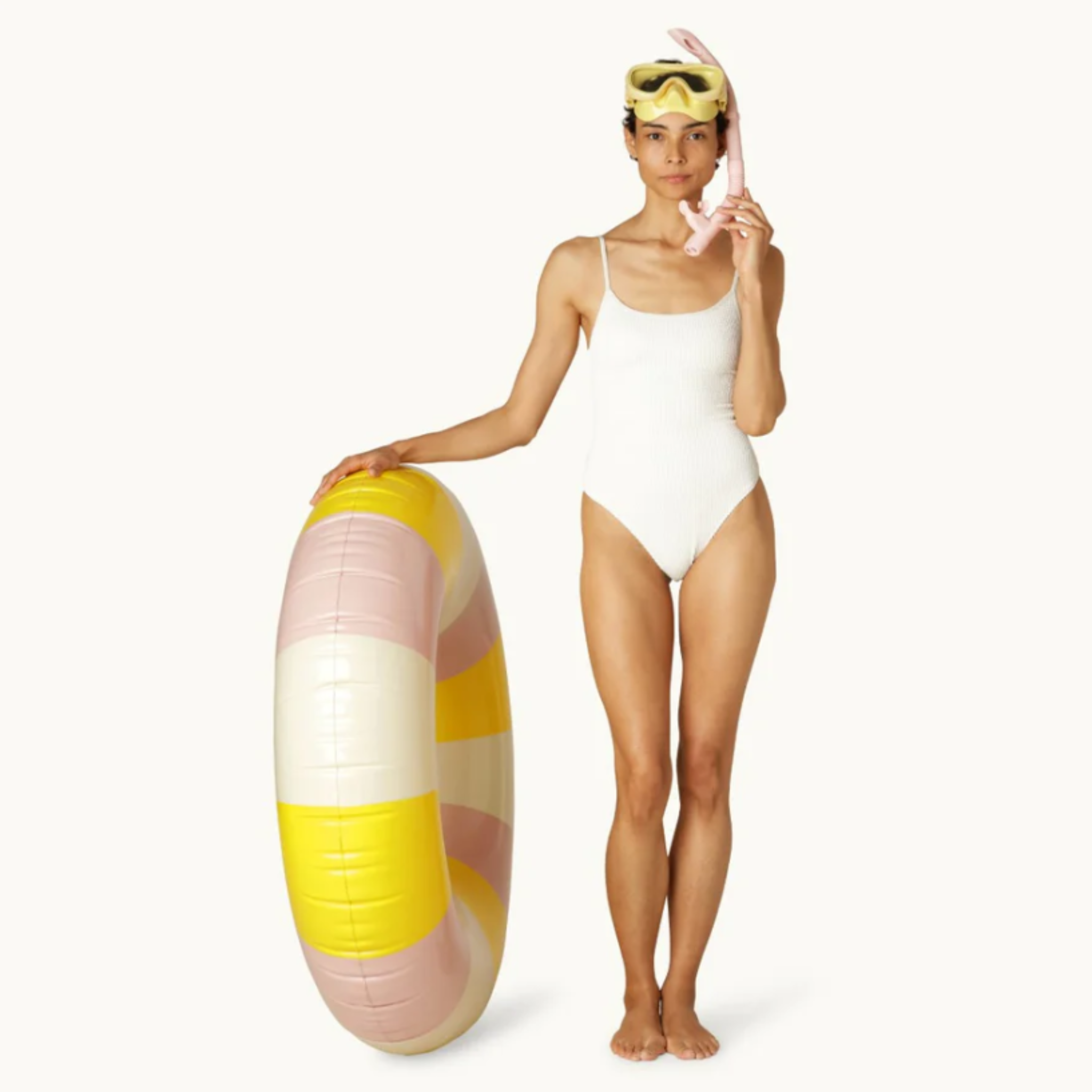 Classic Swim Ring - French Rose + Limonata