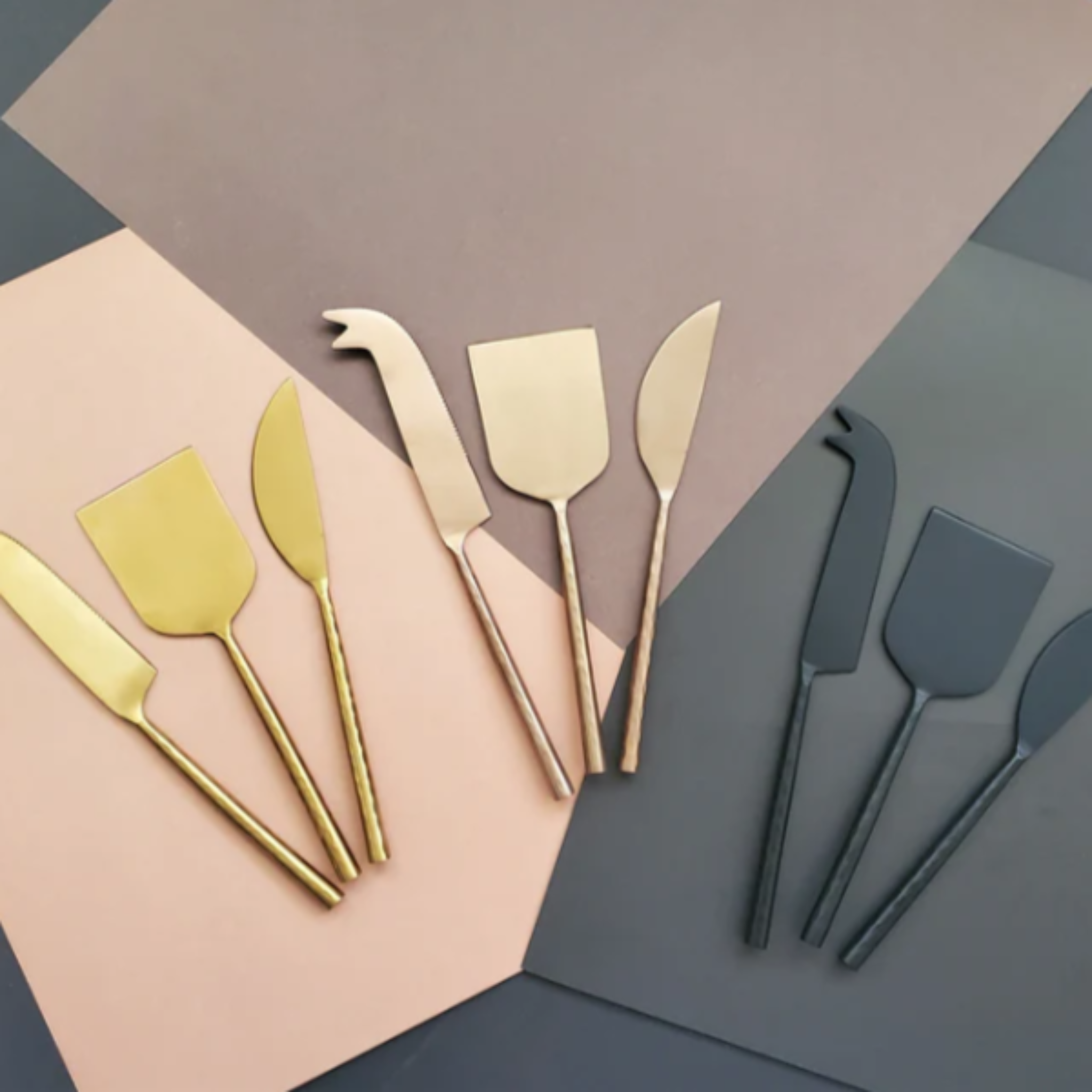 Cheese Knife Set | Gold