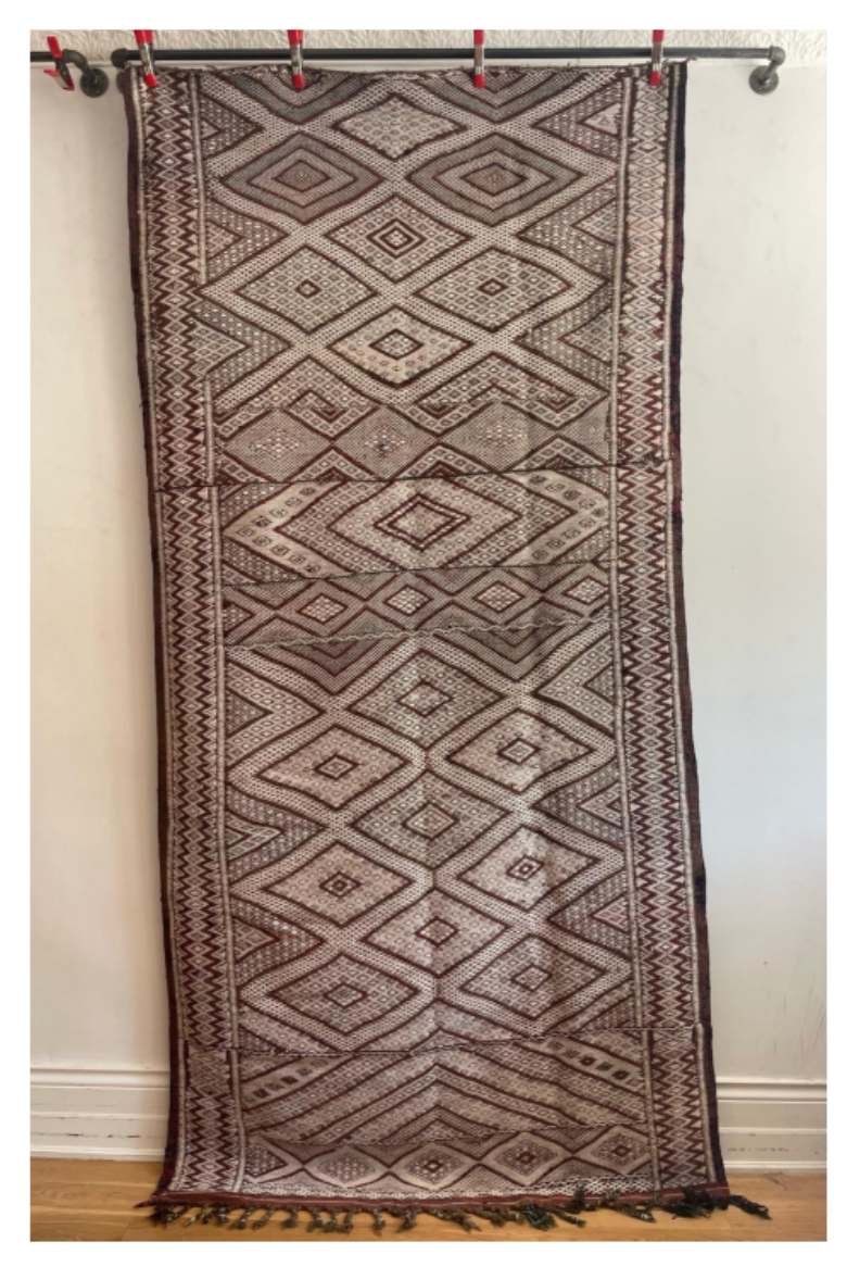 Vintage Moroccan Rug, 5" x 10'3"