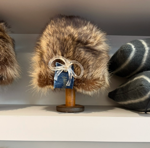 Tie It With A Bow - Vintage Fur Hat