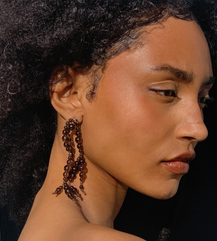 Glyzinia Earrings Smoky Quartz