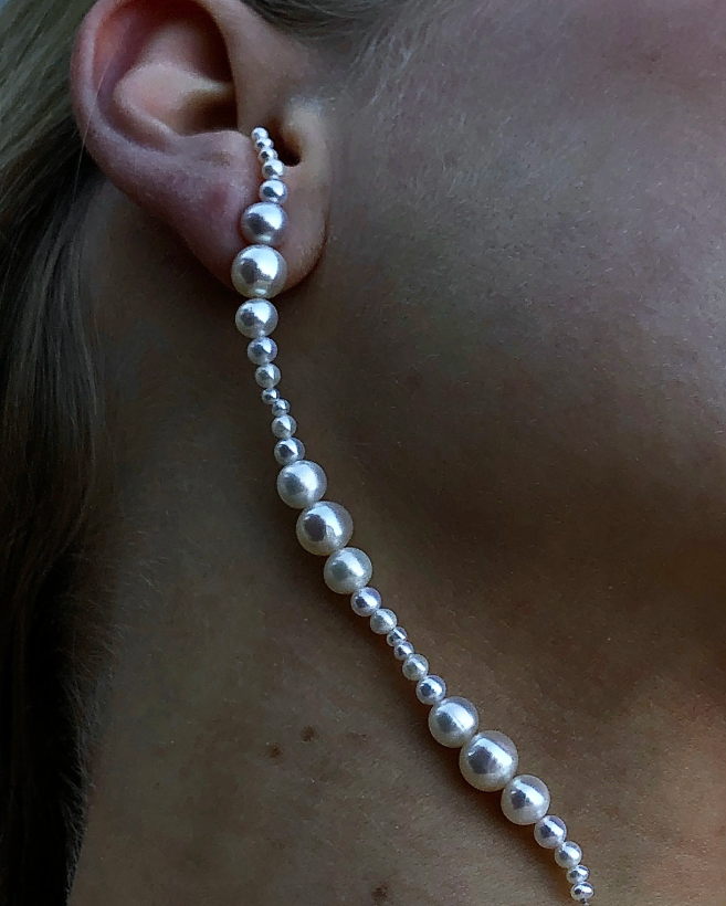 Glyzinia Pearl Earrings
