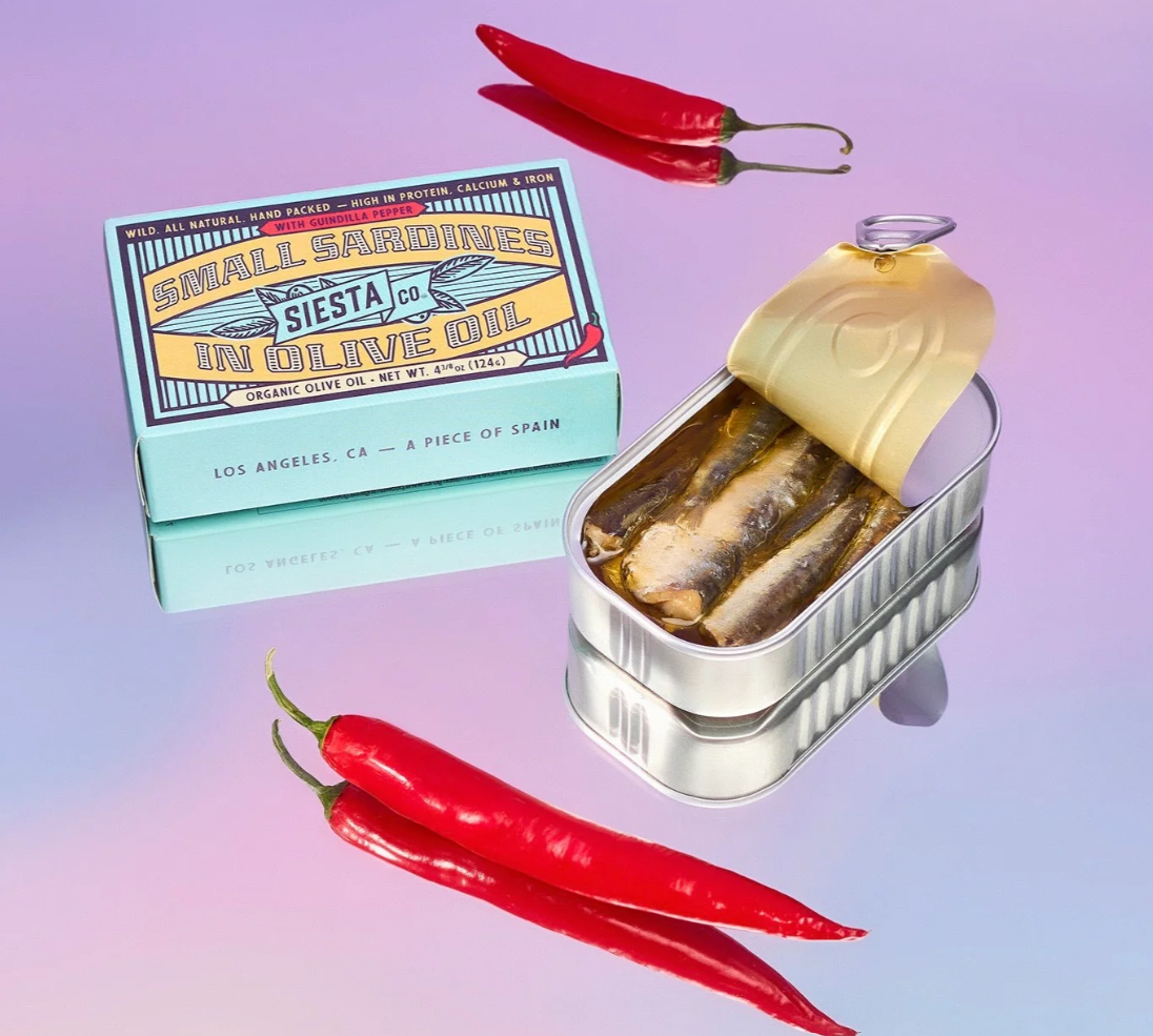 Small Sardines in Olive Oil with Guindilla Pepper