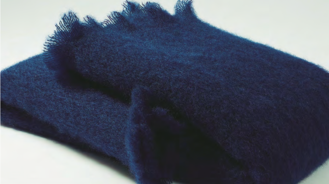 Mohair Lisos Blanket | Navy